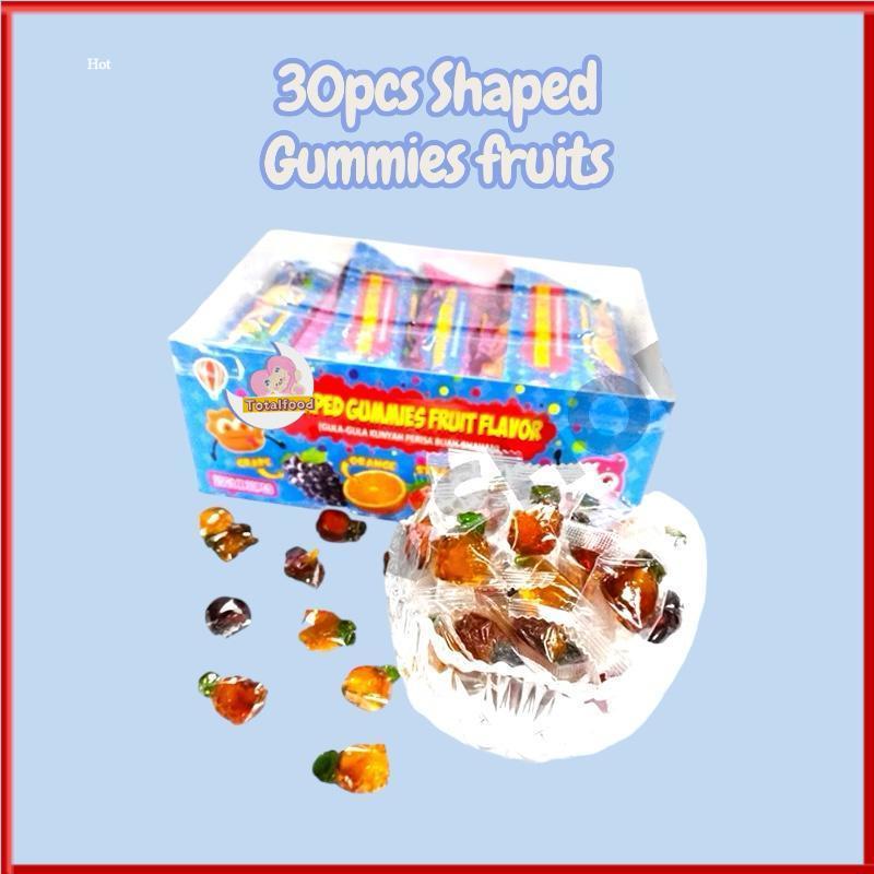 30pcs Baloon Brand Shaped Gummies Fruit flavour gula soft