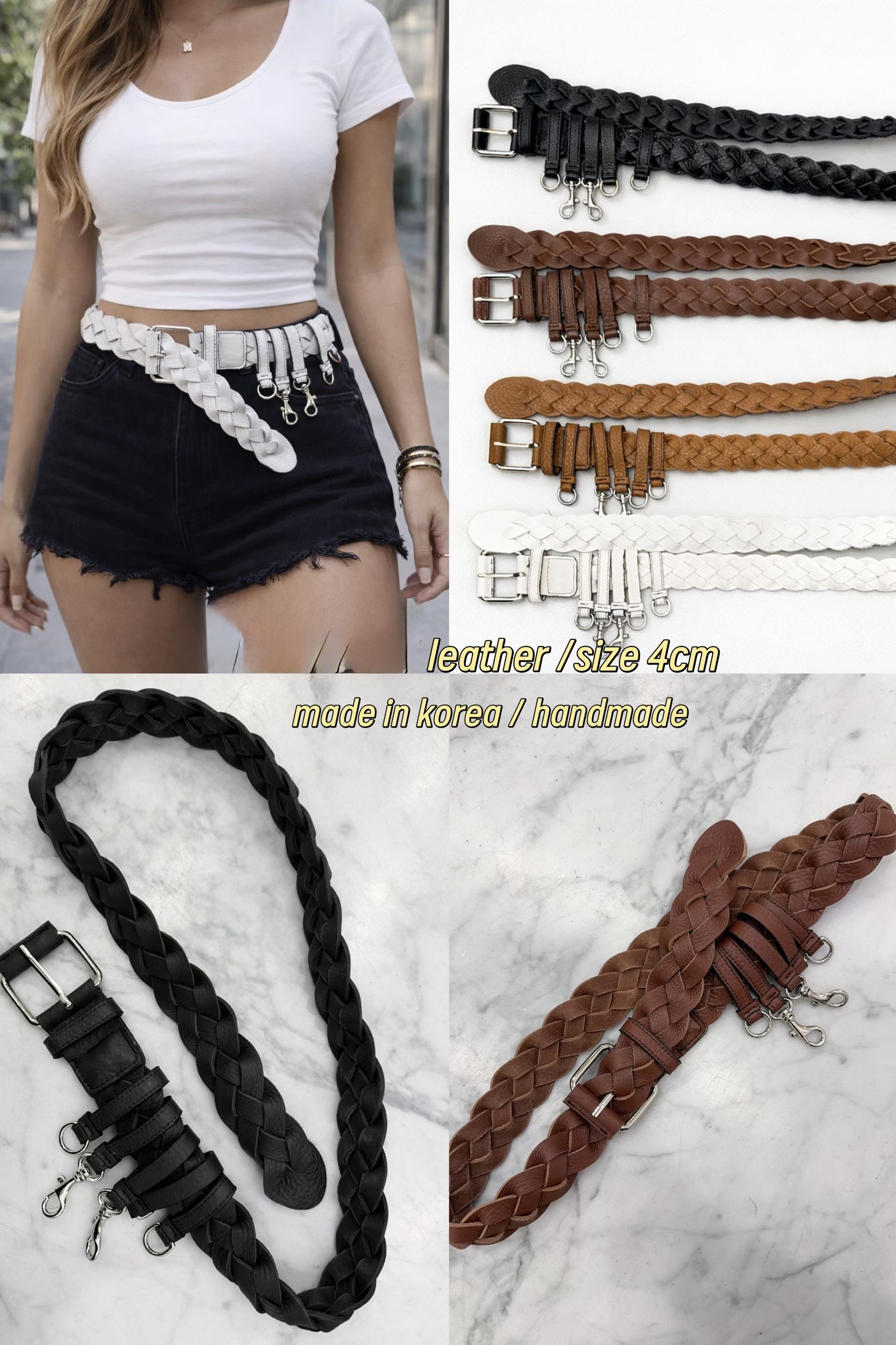Stylish leather belt 