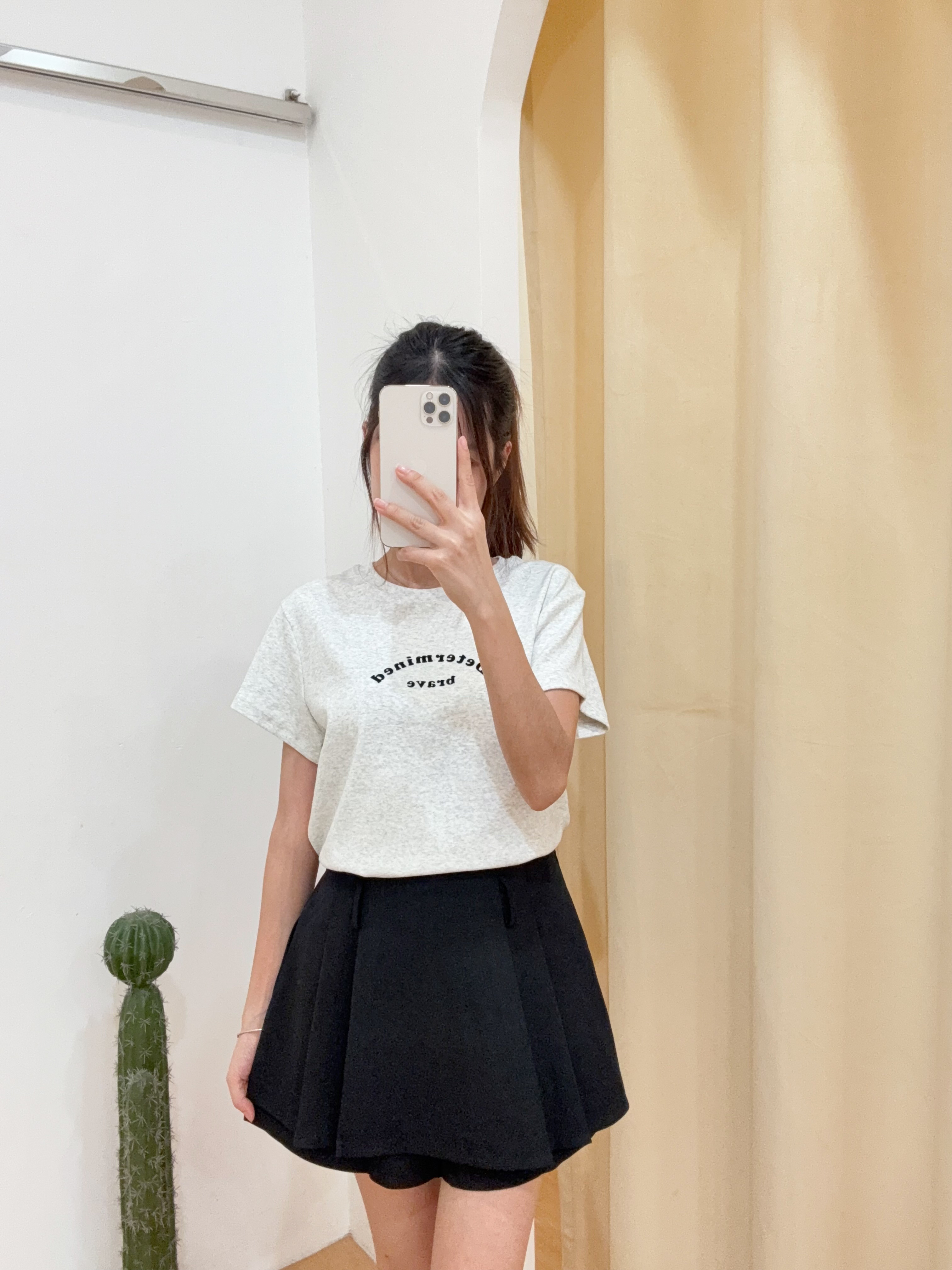 西装百褶半身裤裙 R2929