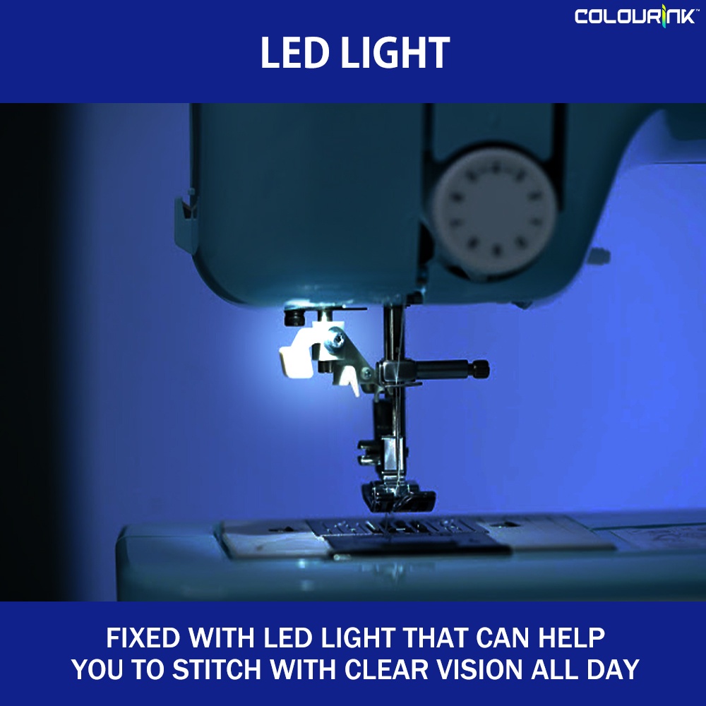 Brother JK17B Sewing Machine Build-in Snitches 4 Step Buttonhole 750 spm 5mm Stitch Width LED Light