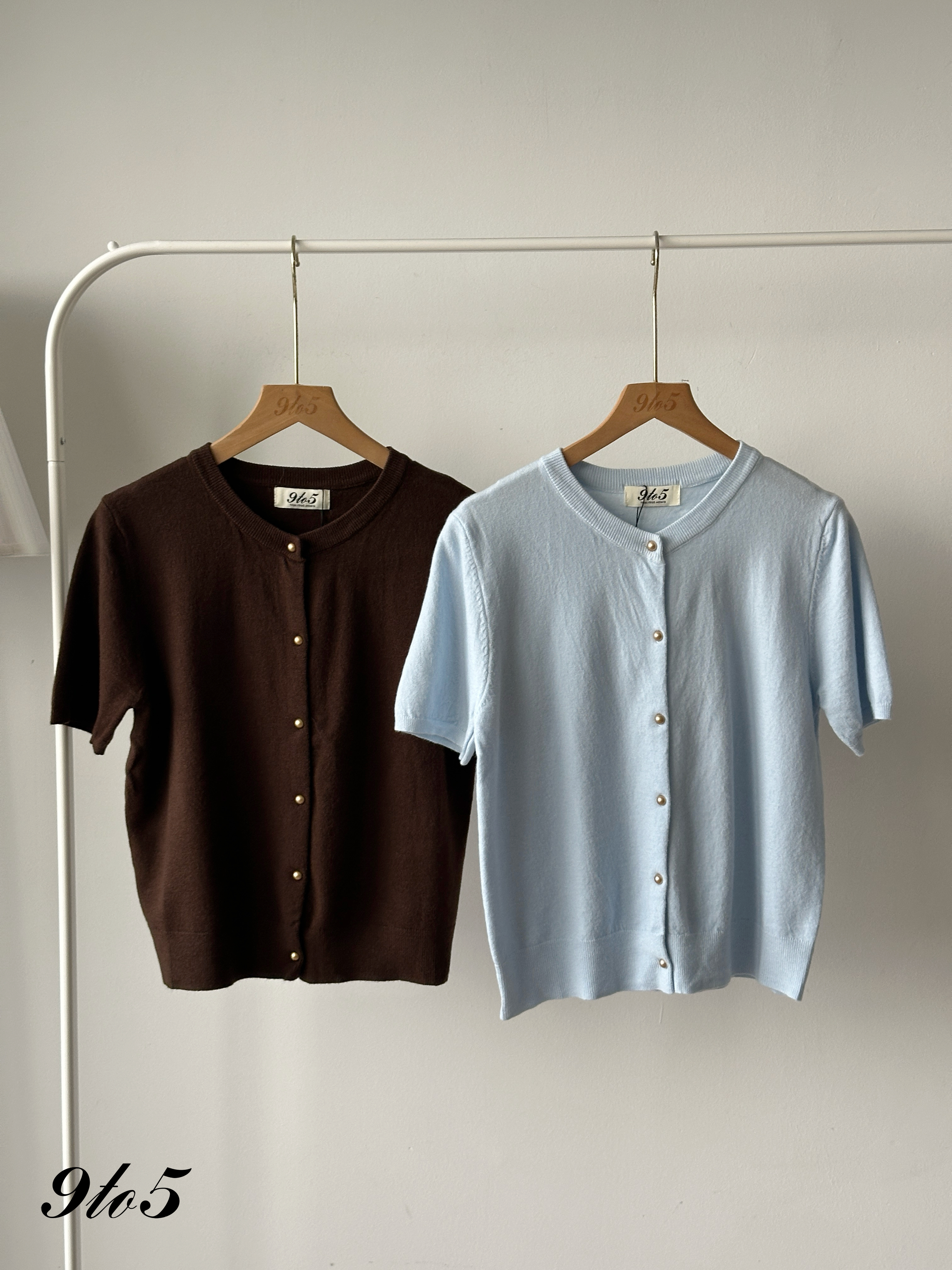 T4288 Short Sleeve Knit Cardigan - 4 Colors
