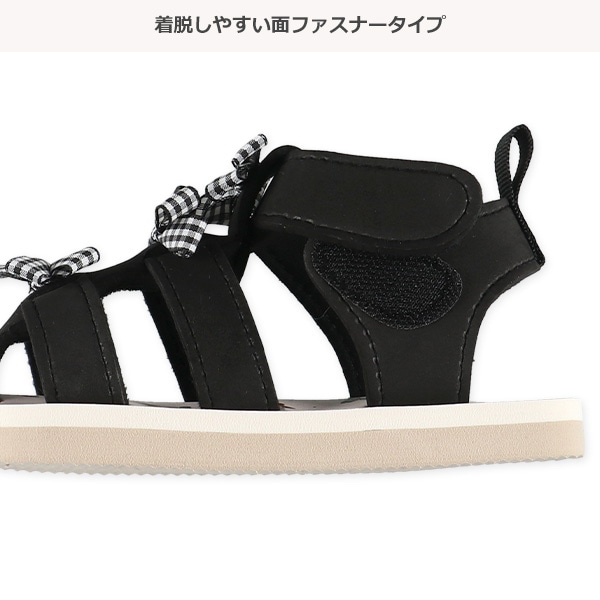 🇯🇵預訂 日本直送🇯🇵格紋蝴蝶結黑色EVA涼鞋