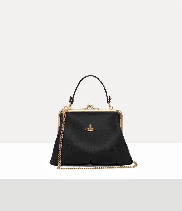 訂貨🍒Westwood 牛皮黑金餃子袋  2用！ Size 22x17cm