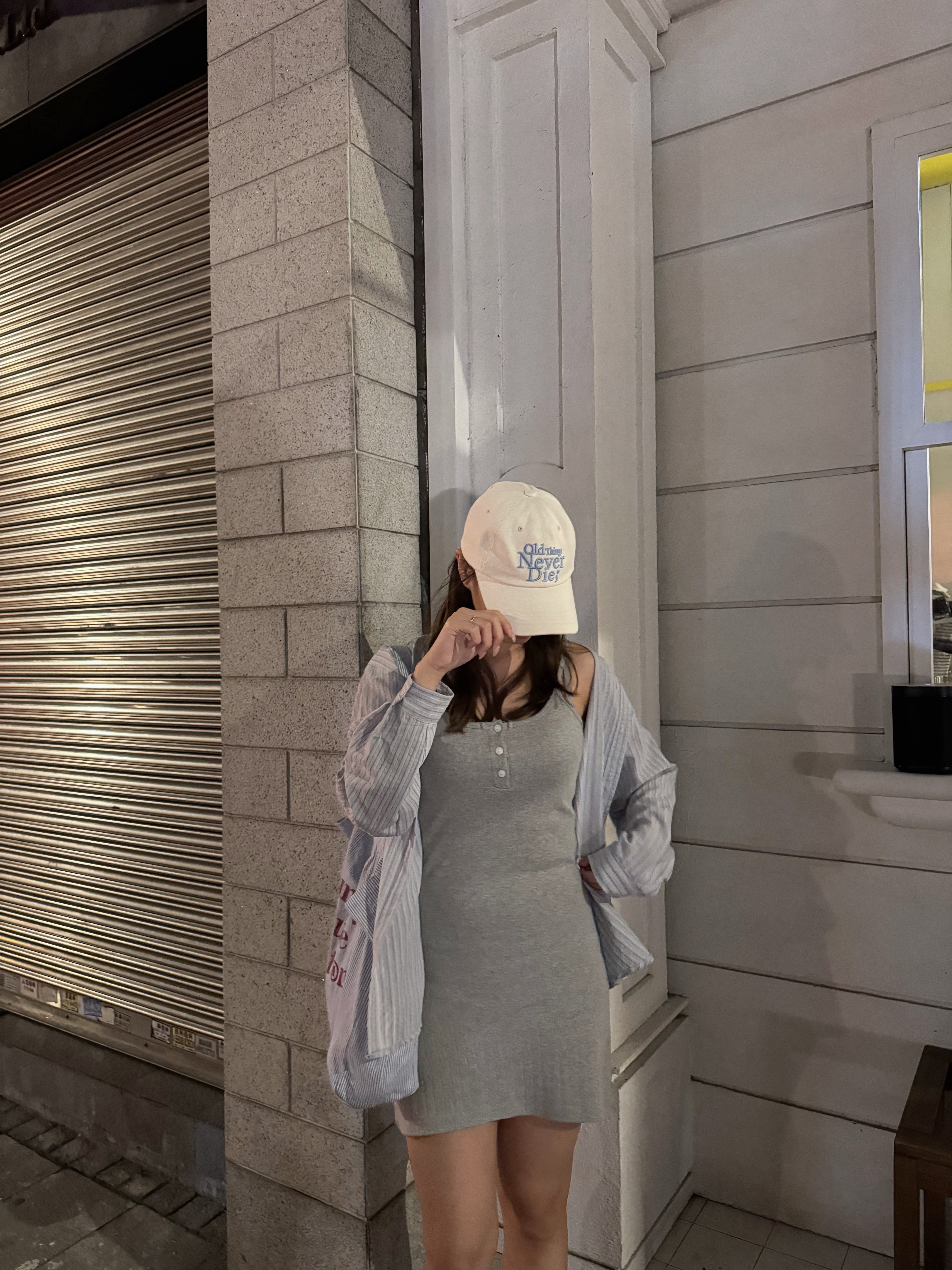 日常柔和直條紋襯衫(兩色入)