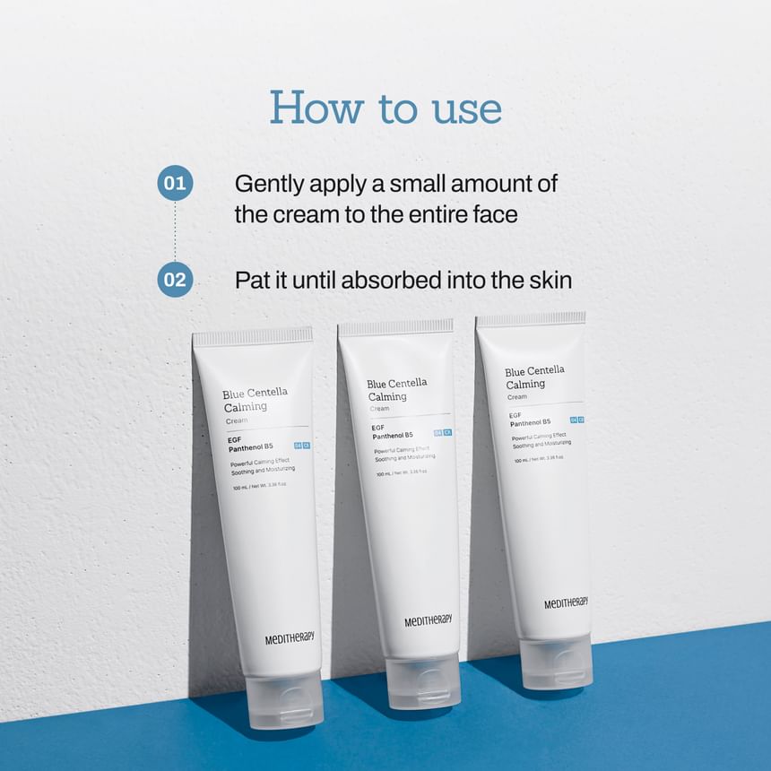 韓國🇰🇷直送✈️Meditherapy藍色積雪草舒緩面霜100m
