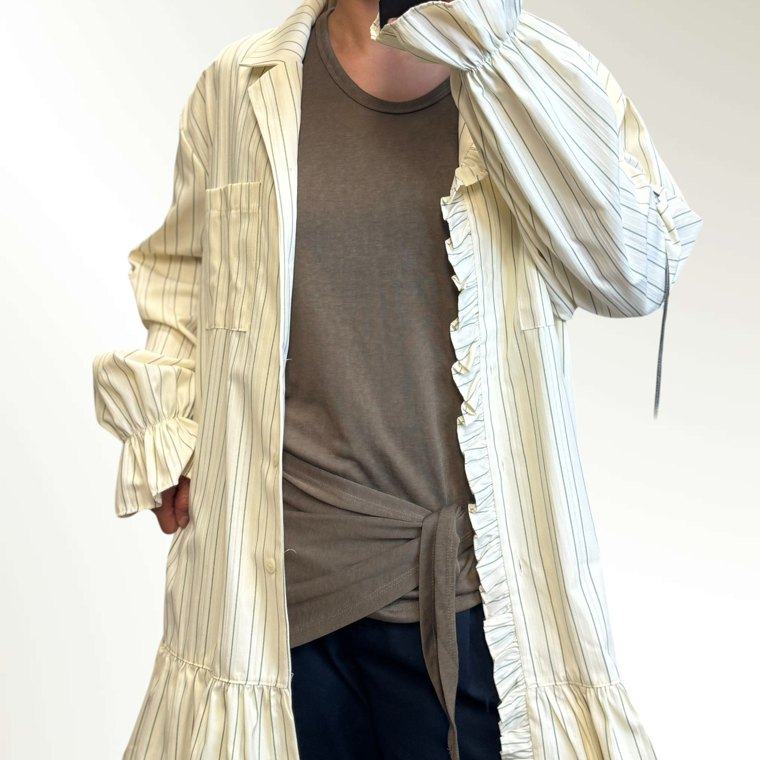 221123 直條waffle邊外套