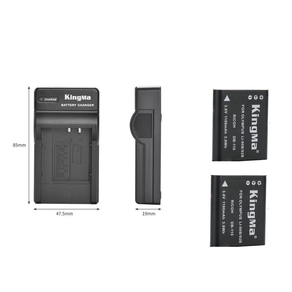 Kastar Battery LCD USB Charger For Olympus BLN-1 BLN1 & Olympus OM-D E