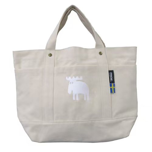 日本直送 瑞典 moz 帆布手挽袋 Tote Bag (M) | 收納萬用袋