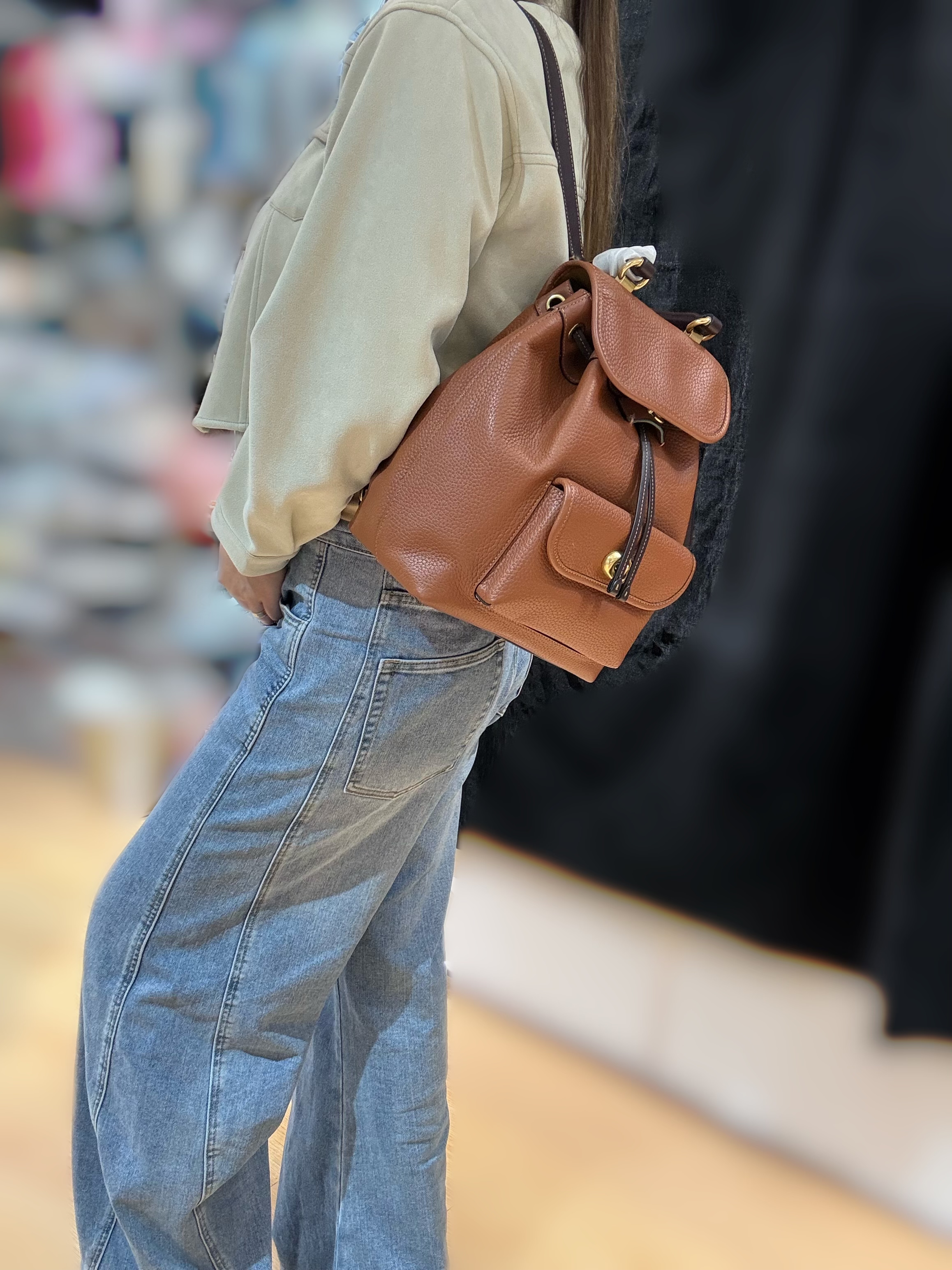 Coach Riya backpack sand