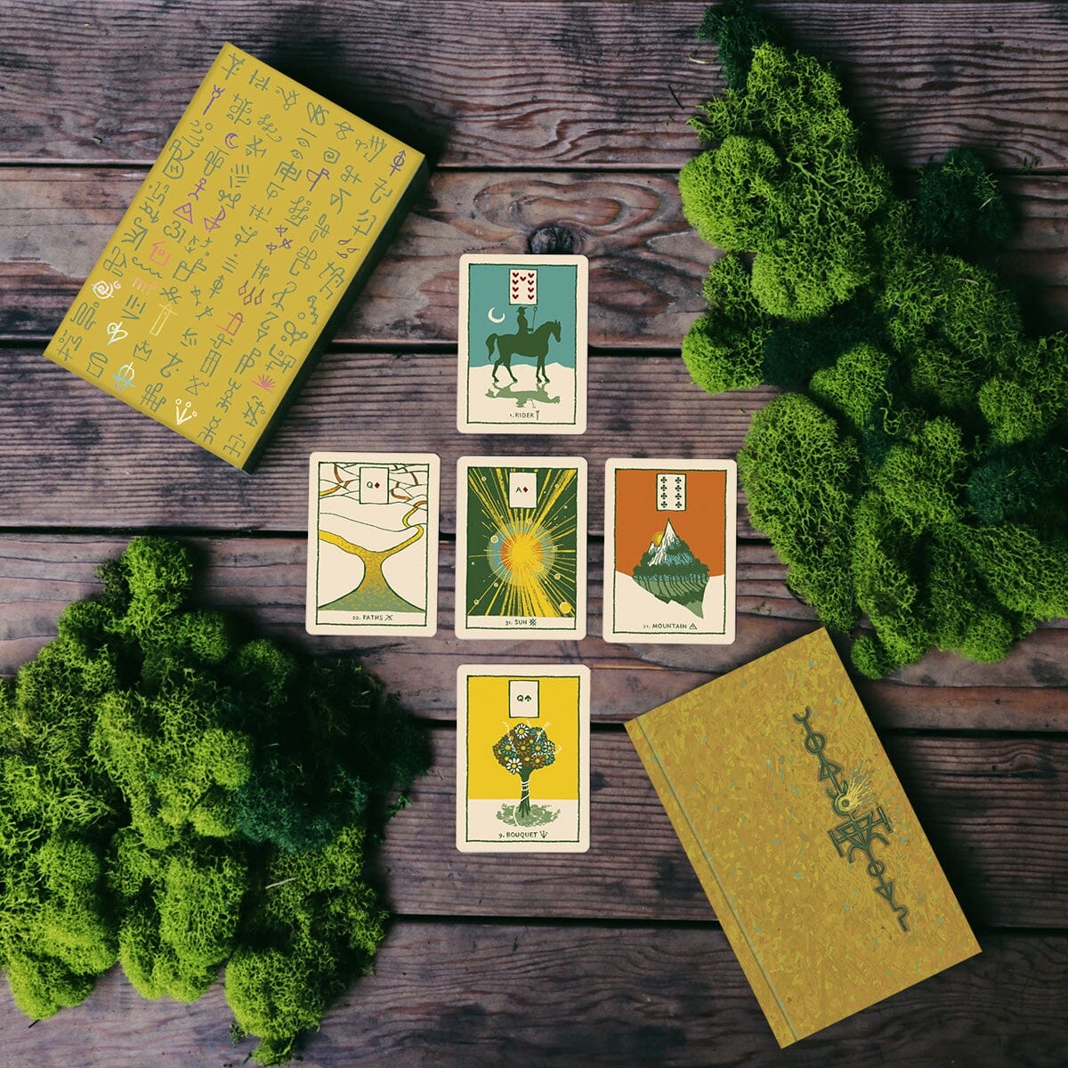 Green Glyphs Lenormand 青色符文雷諾曼卡