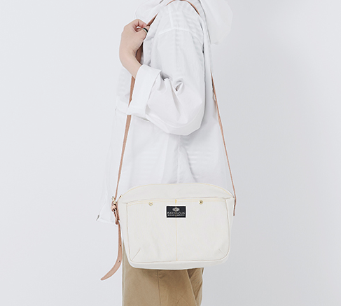 [現貨] [日本製] BAGNNOUN POCHETTE Q/C (White)