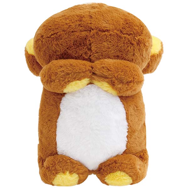 RK 鬆弛熊 3小熊 十年 鬆毛趴公仔M 啡