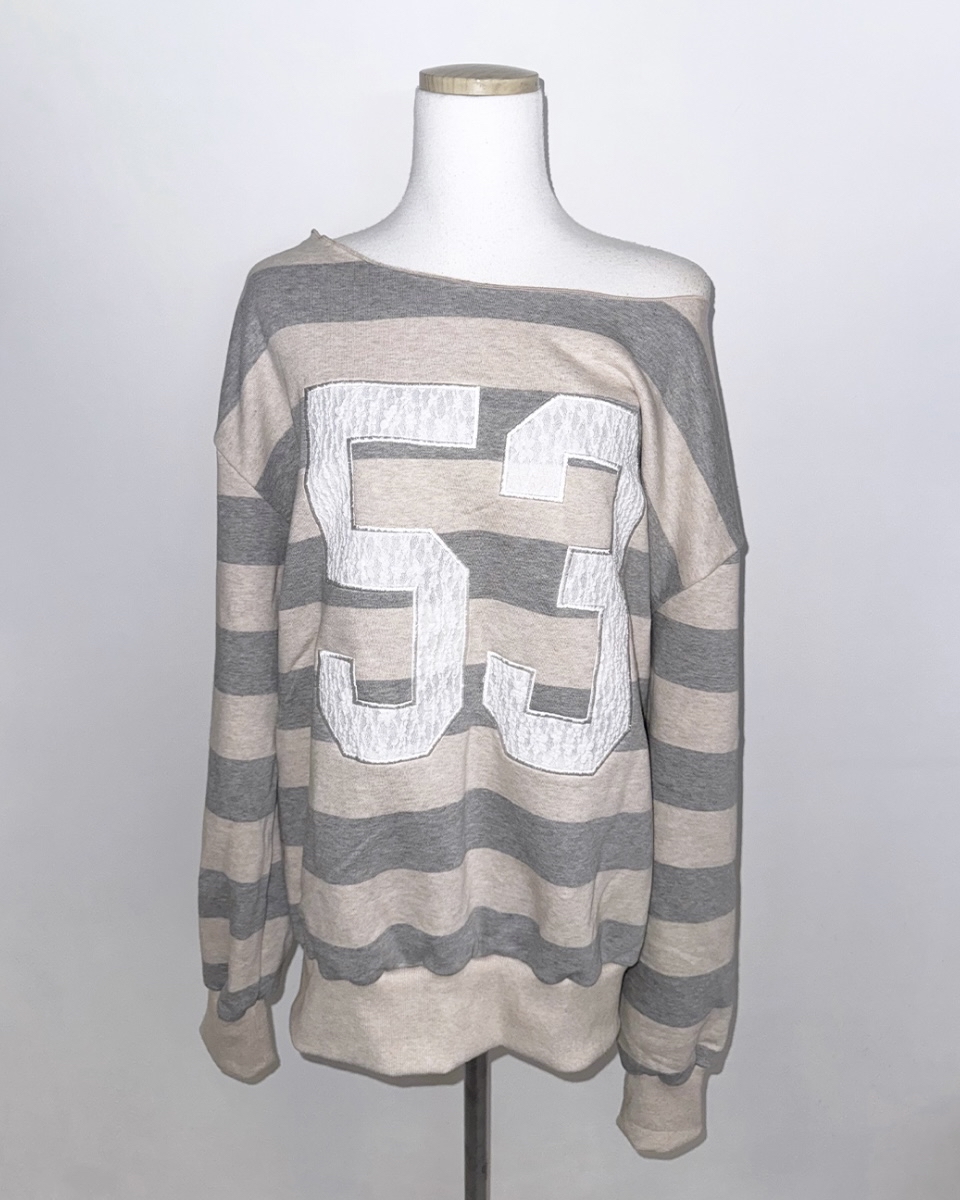 Lace Patch Off Shoulder Top