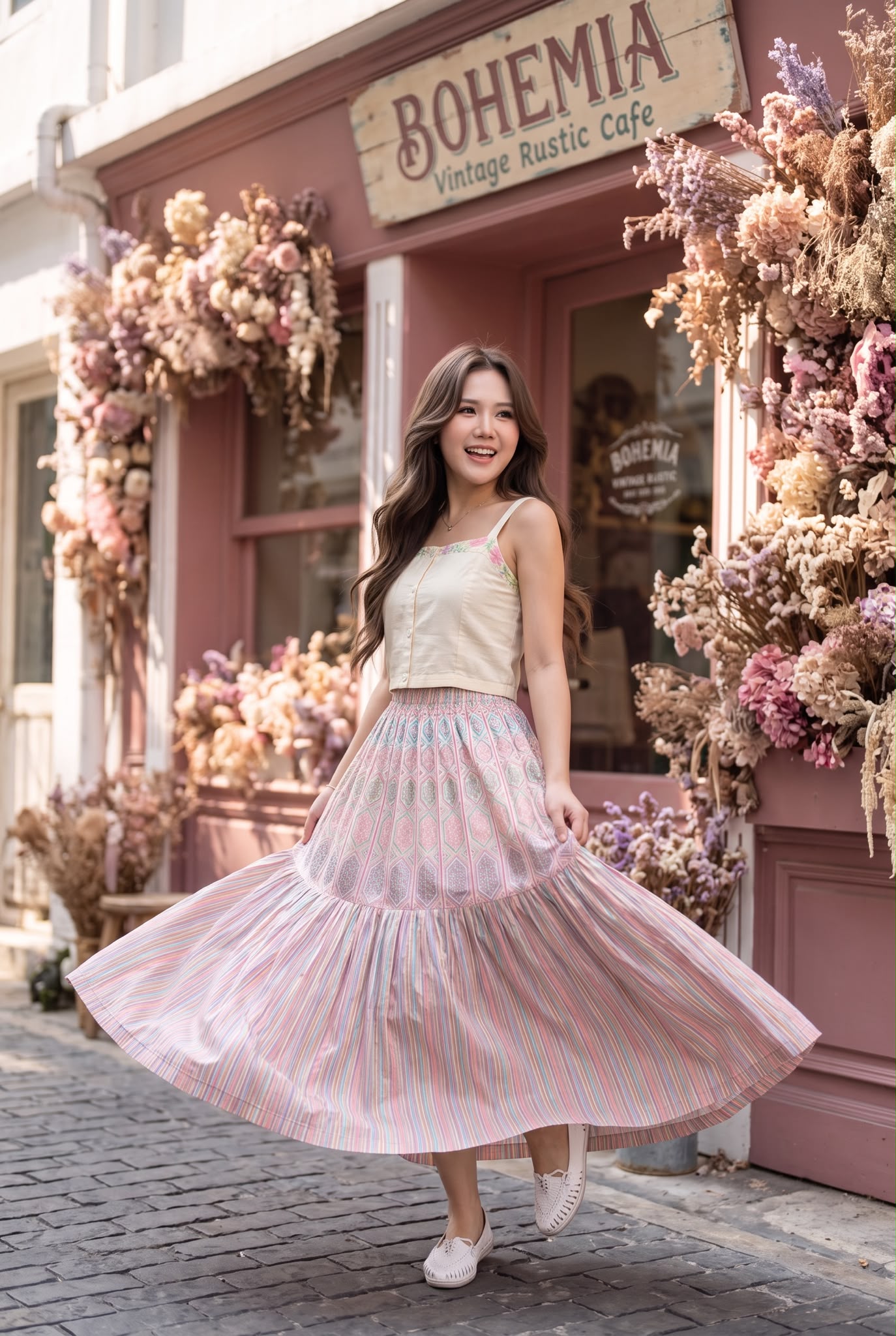 3096 Pastel Rainbow Unicorn Skirt