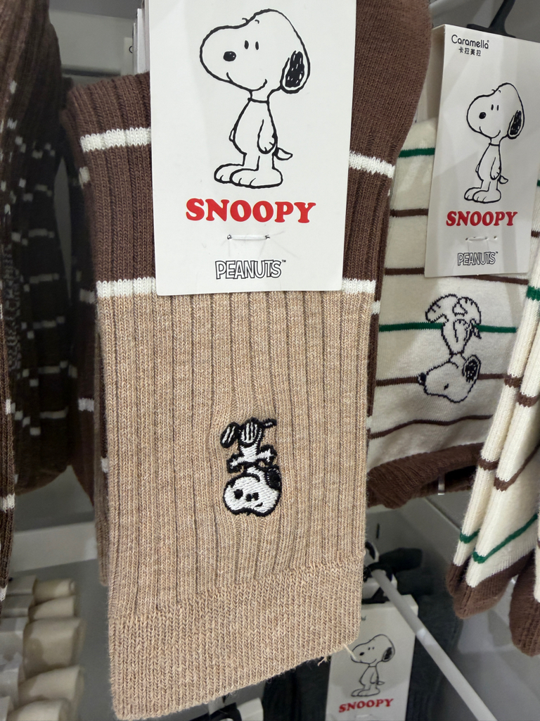 Snoopy Mid Calf Socks 22-24cm