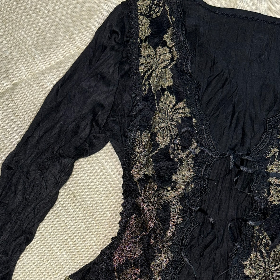 Gothic Ruffled Poet Cardigan