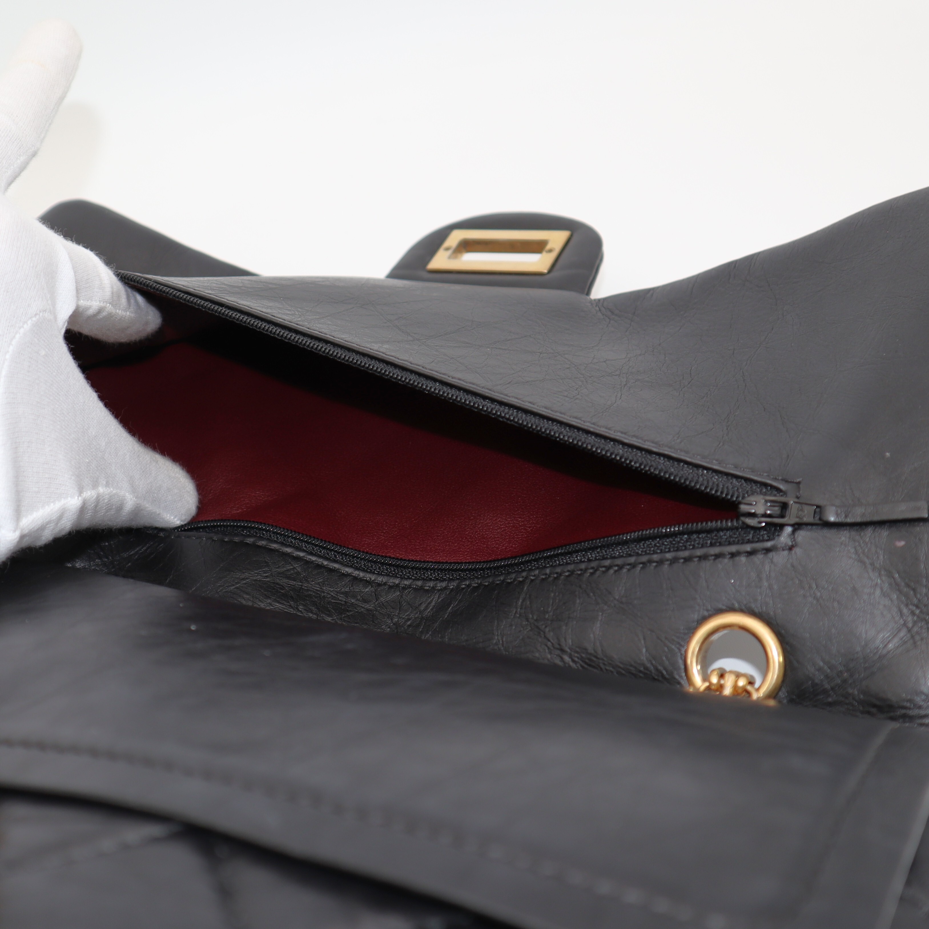 Chanel Matelasse 2.55 Maxi Double Flap Double Chain Shoulder Bag