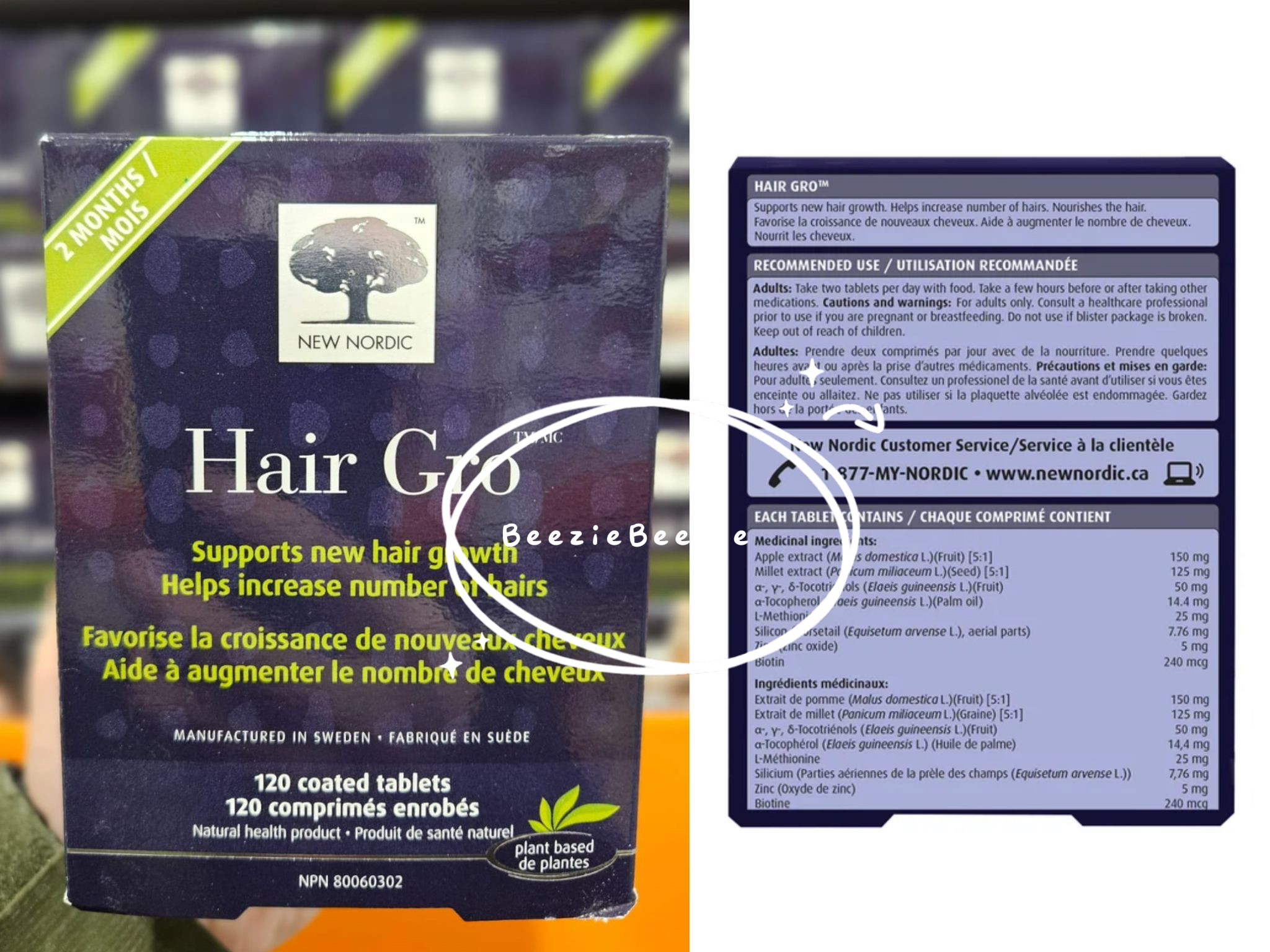 (預購 - 1 月31號截單) New Nordic Hair Guo生髮片(120粒）