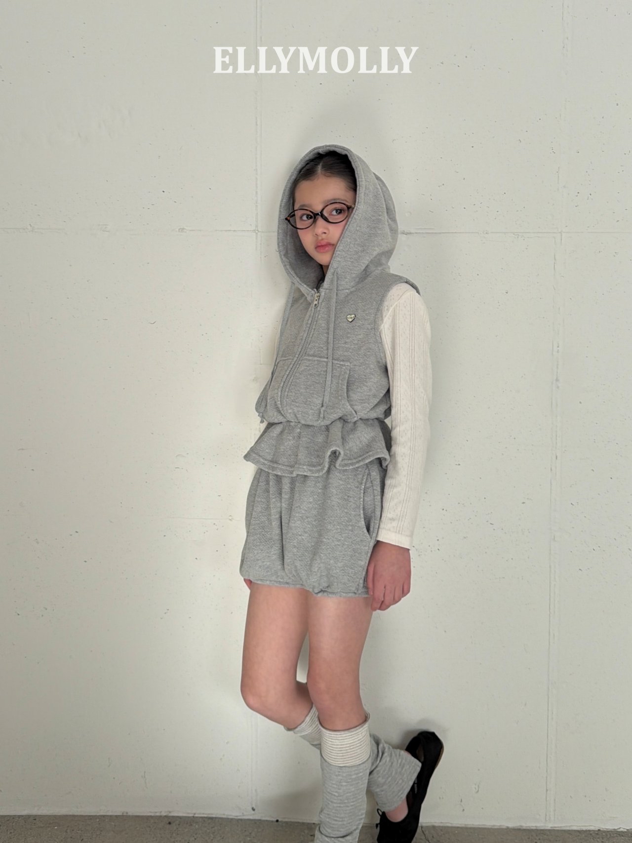 Elymolly | hoodie (Grey Size 9(100-110)