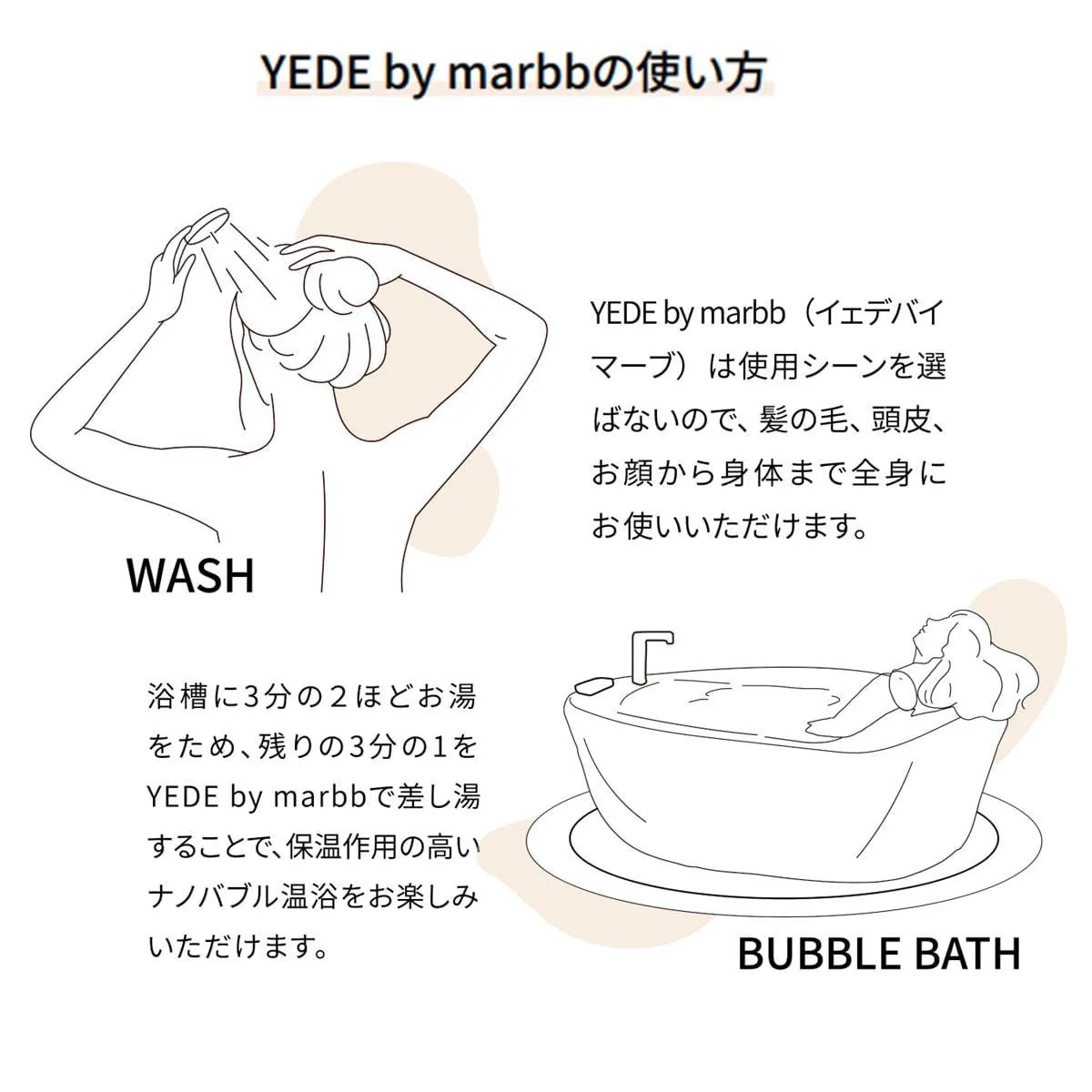 marbb YEDE by marbb 超細納米氣泡家用淋浴花灑頭 