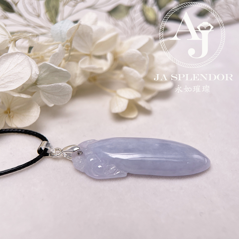 JN-771 天然翡翠A玉 紫羅蘭玉靈猴獻壽萬壽果吊墜