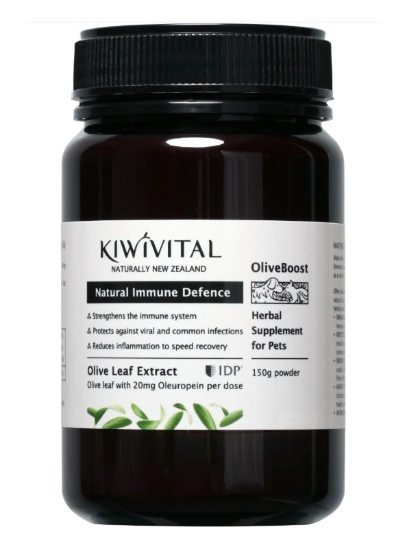 KIWIVITAL-OliveBoost 貓犬專用 橄欖葉萃取草本粉 150g (最佳使用期: 2/2/2028) Olive Leaf Extract Powder