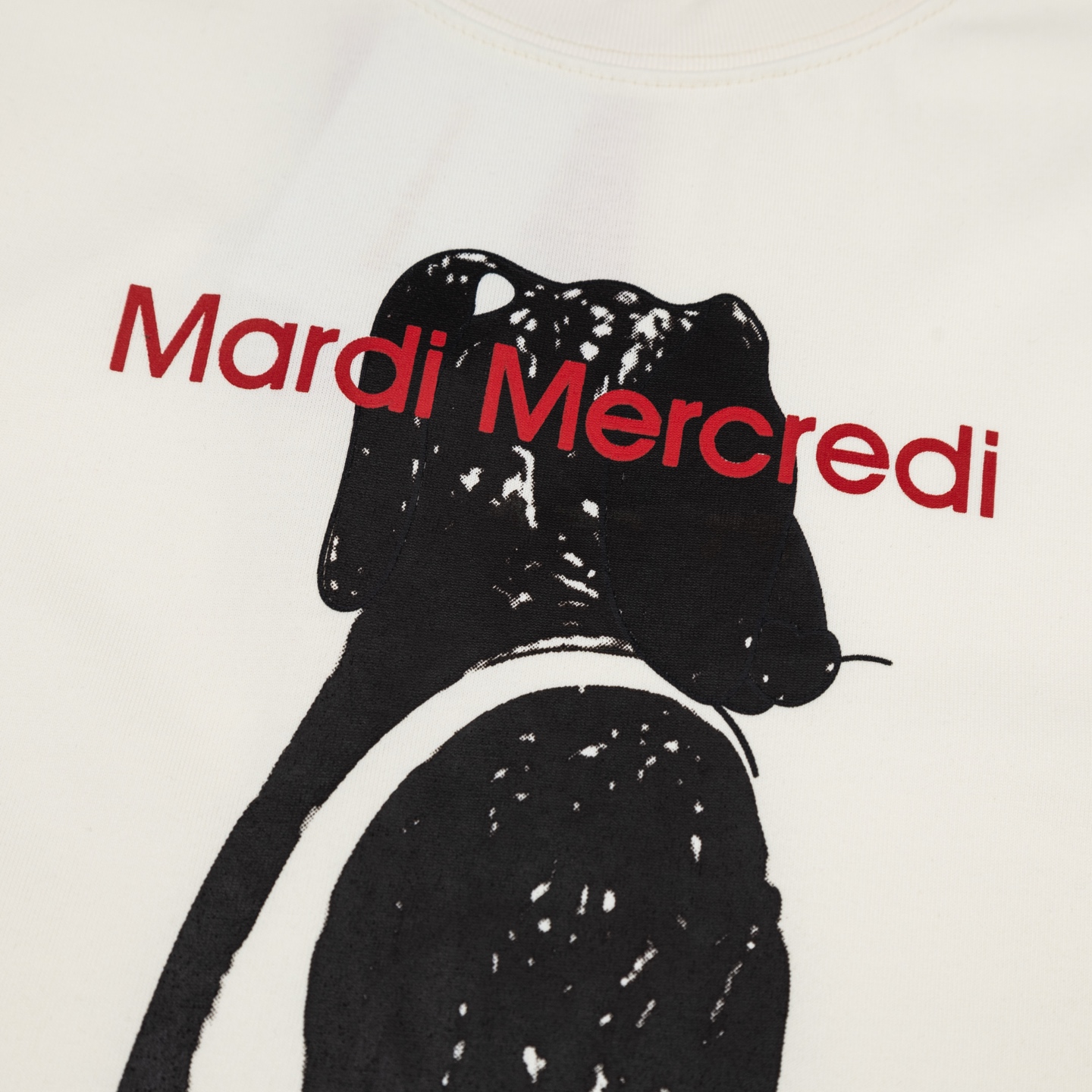Mardi Mercredi Ddanji Dachshund Back With Tail Graphic Cotton T-Shirt