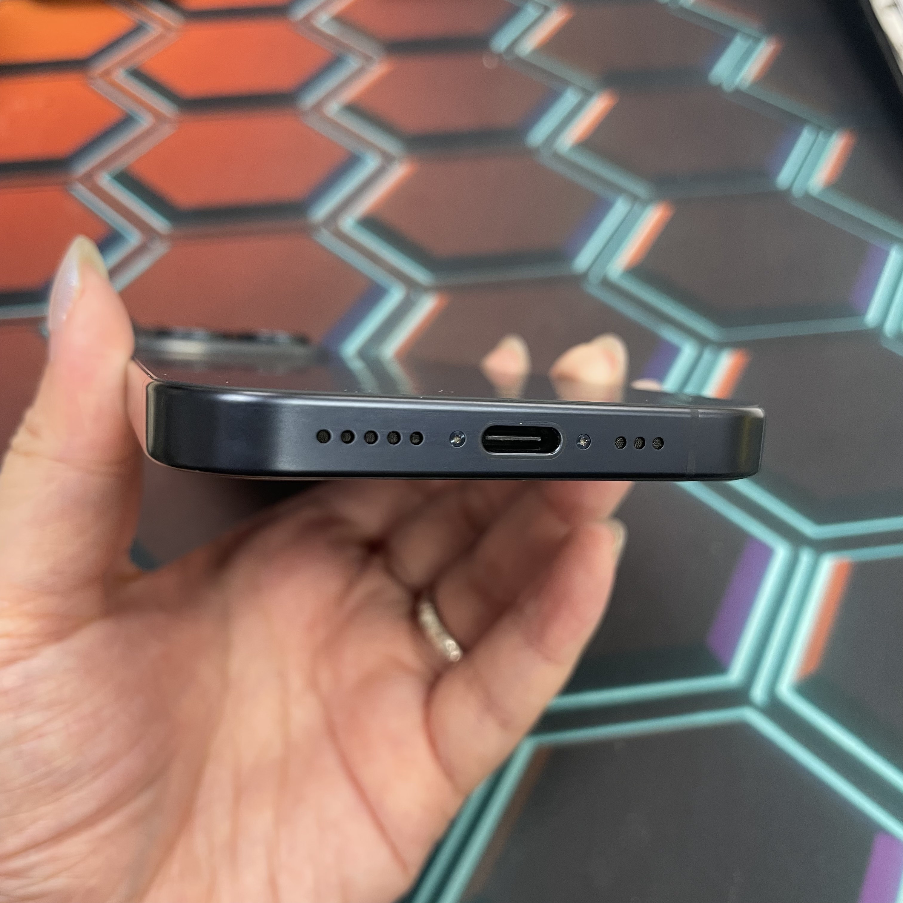 *7185 15 Pro 完美機 256GB 電100 藍色 blue