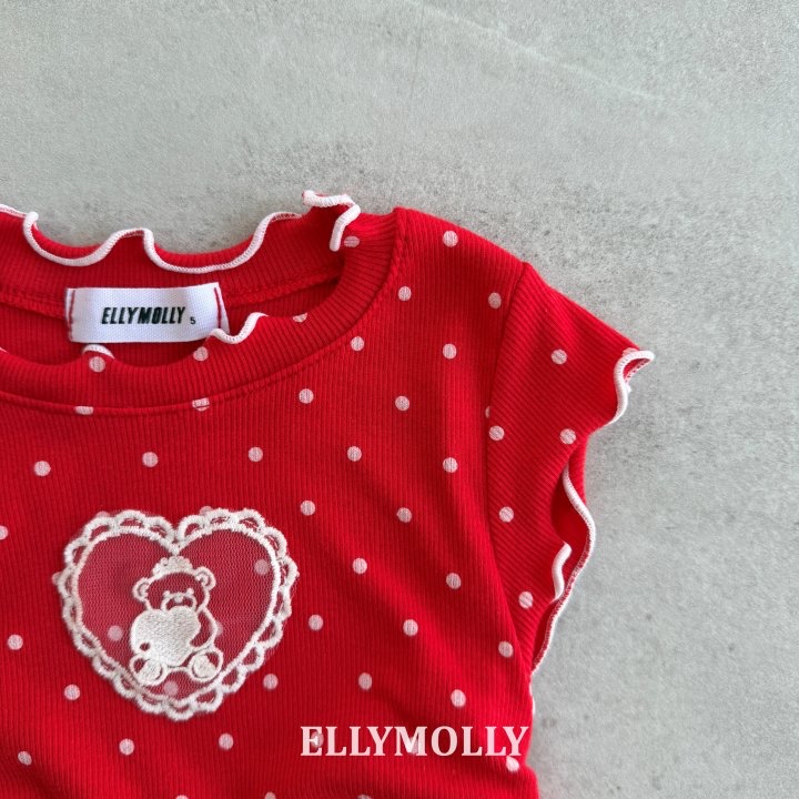 Dot Mimi Shirring Tee