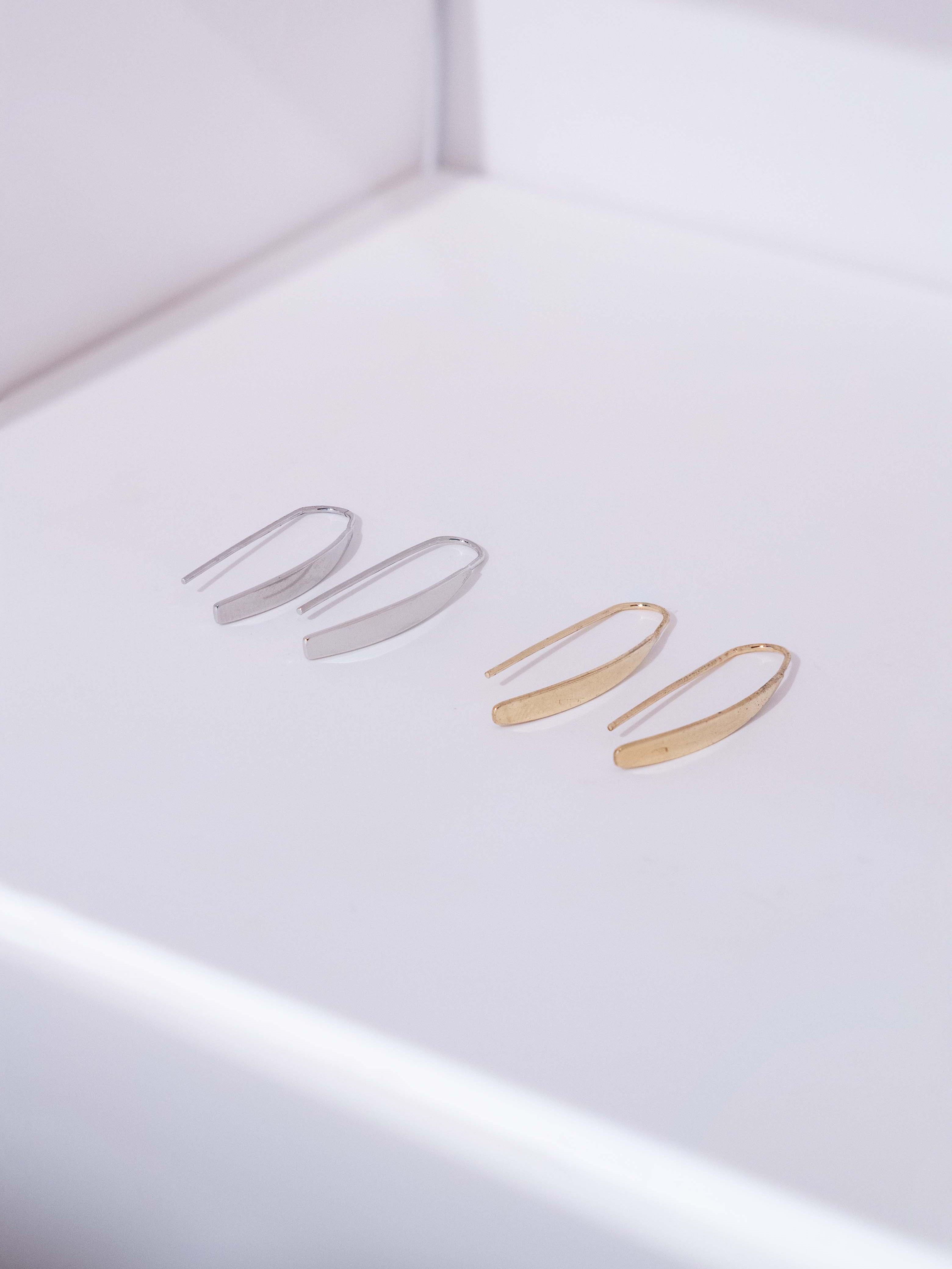 Inverted U Stud Earrings