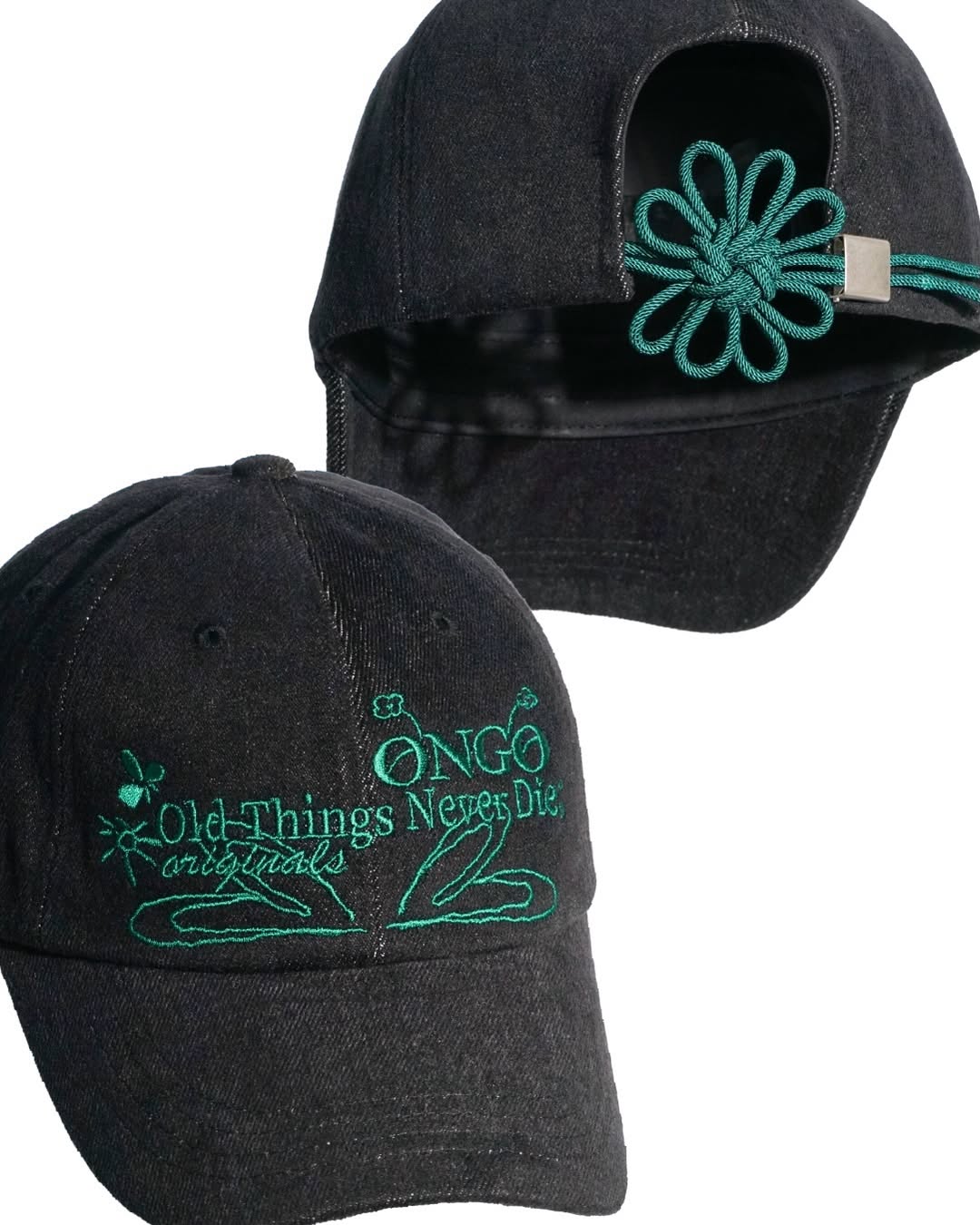 《Pre-Order》온고 ONGO old things never die Denim Flower Knot Cap 牛仔布帽子 (2026 Ver.)