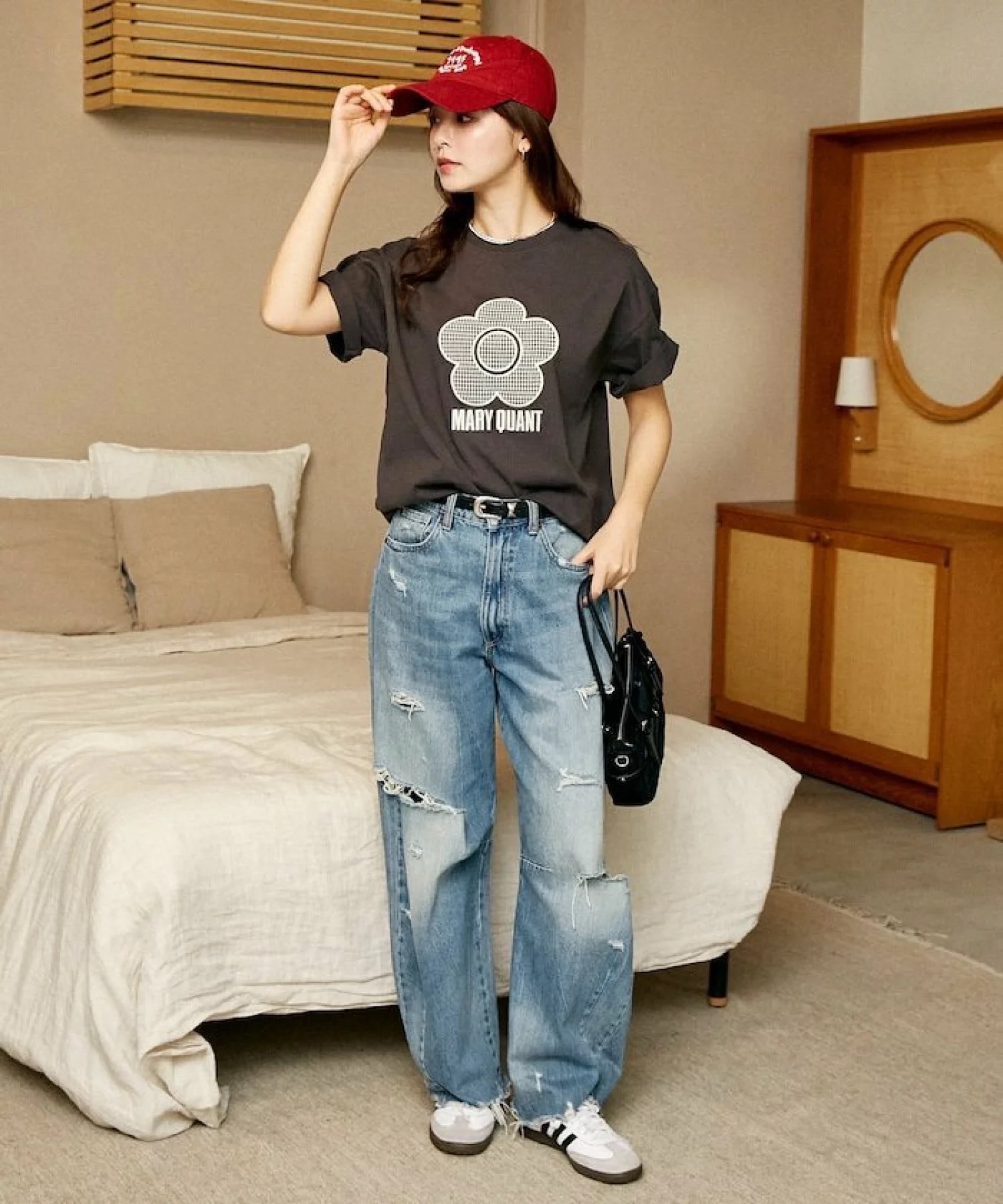 日本預訂📍日本MARY QUANT花花圖案短袖Tee 不包郵