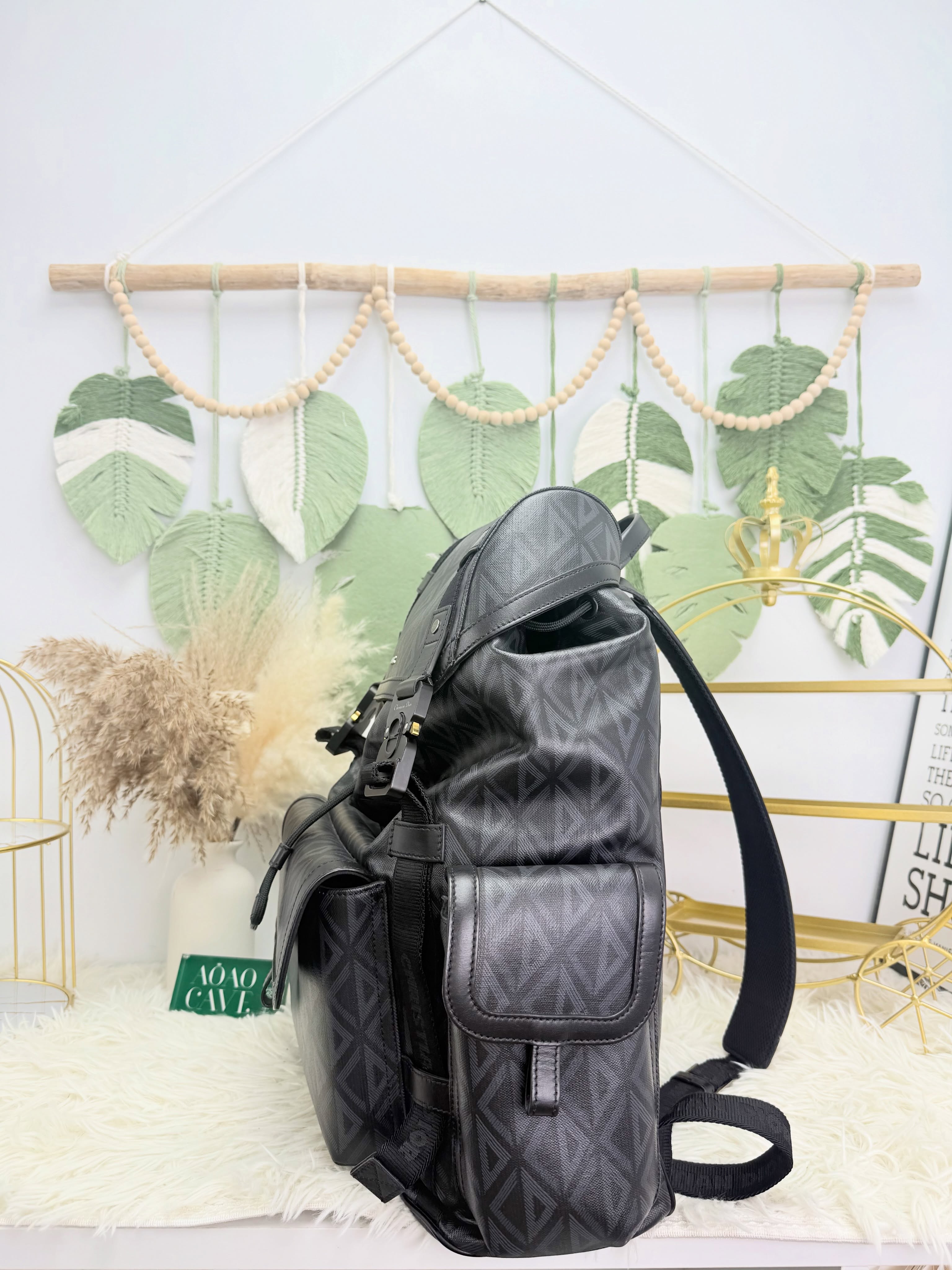 Dior👜 PRE OWNED 🛍️Hit the Road書包 有塵袋🖤  