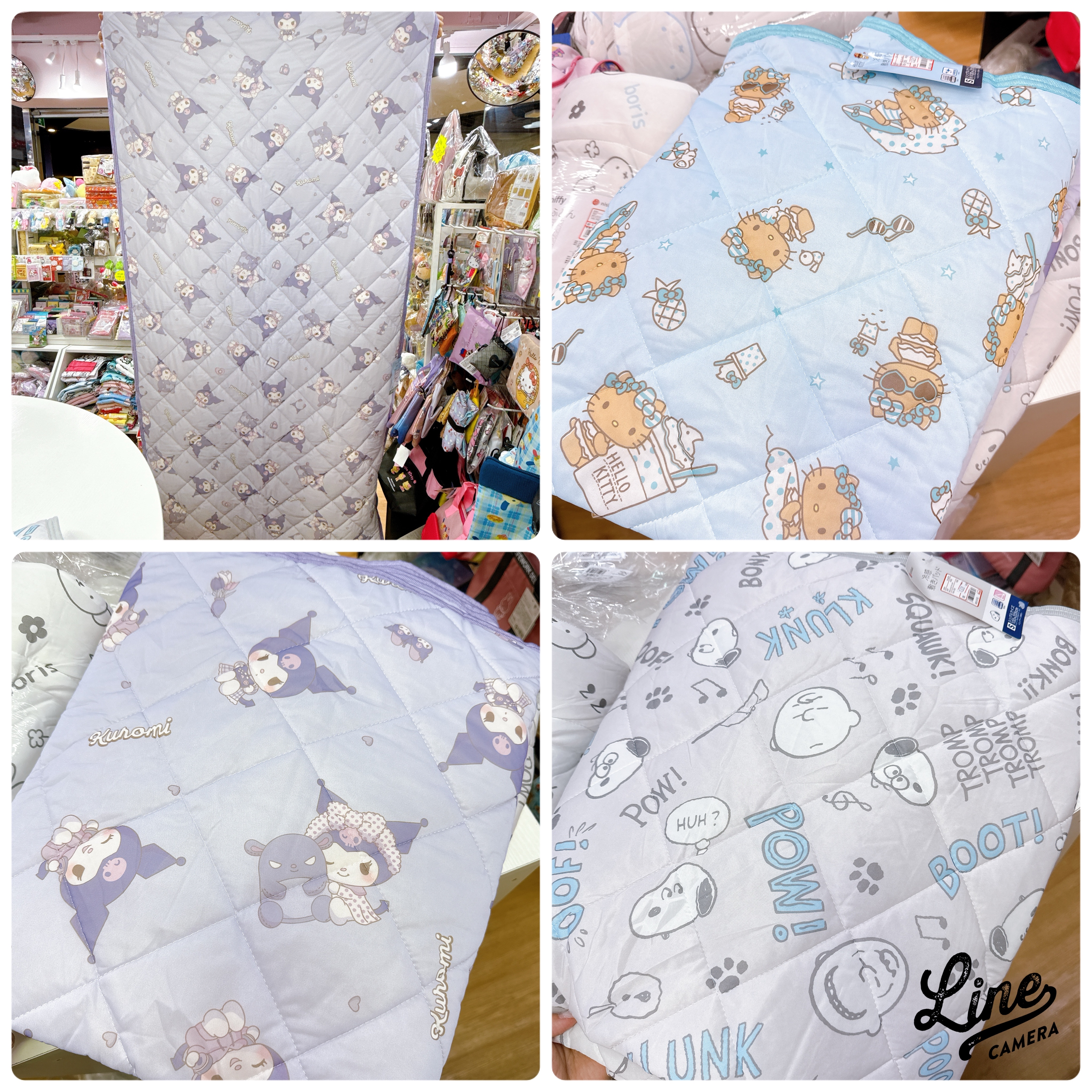 日本直送Hello Kitty Snoopy Kuromi冷感床墊205×100 cm