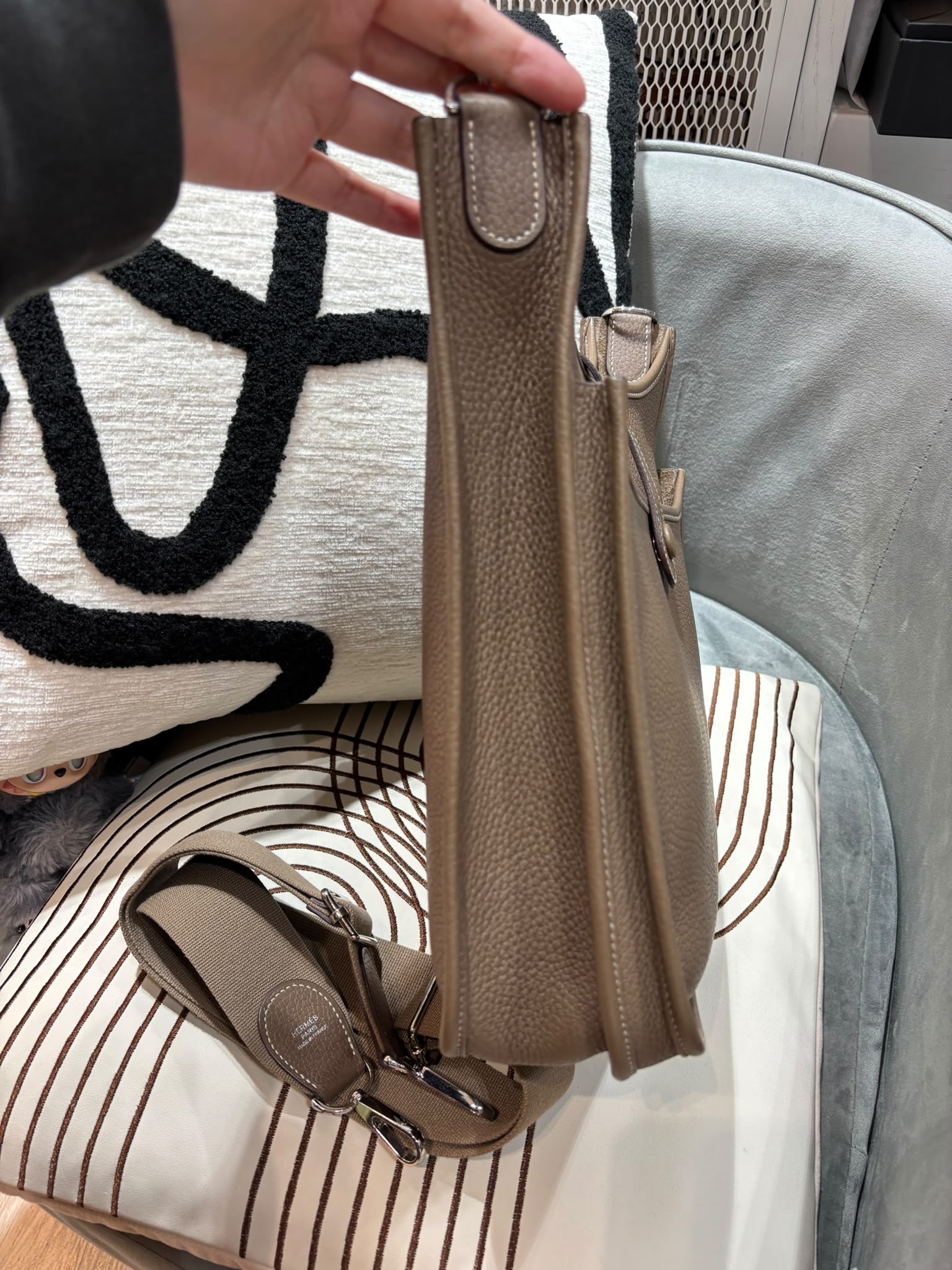 Hermes Evelyne 29 大象灰銀扣 Stamp D 100%Authentic, 98%New ✅Dust bag
