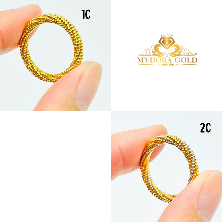 MYDORA Cincin Belah Rotan Pintal Jagung (5G) l EMAS 916/22K