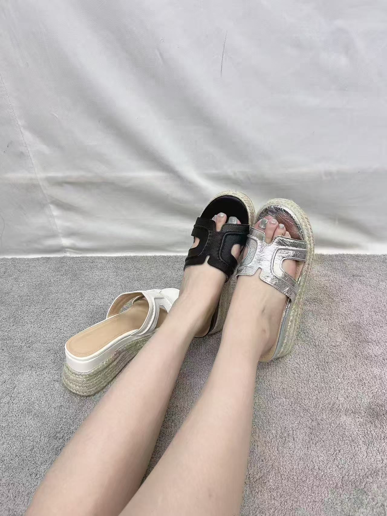 TA59 高级感真皮H厚底鞋