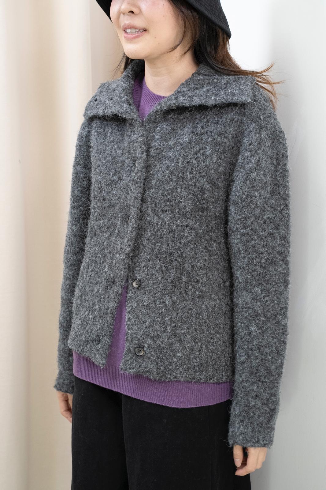 暖笠笠高領羊毛外套