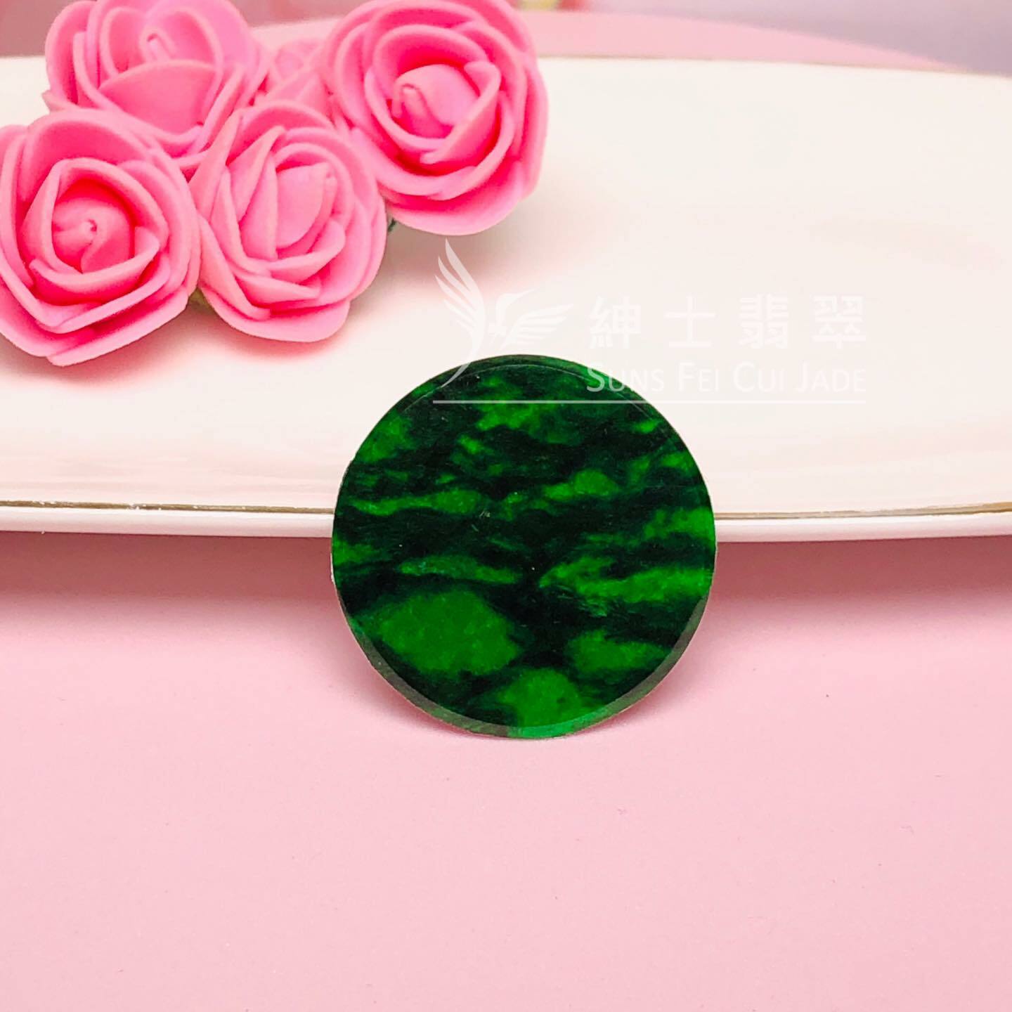 豹紋花青圓牌 - 8