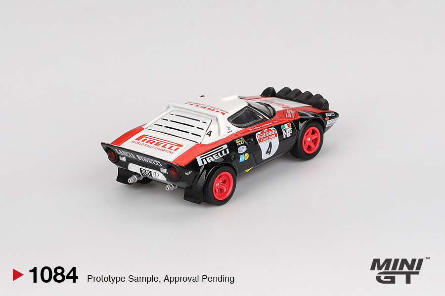 Mini GT 1/64 Lancia Stratos HF #4 1978 Rally Sanremo Winner - MGT01084-L