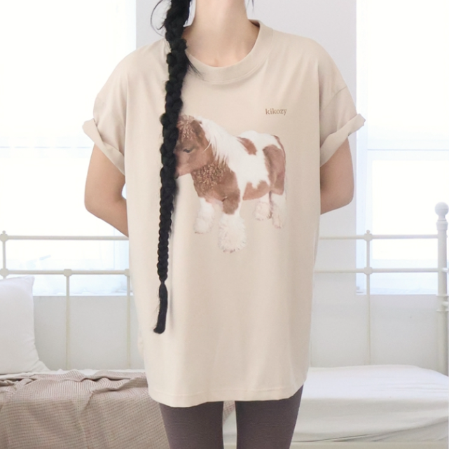 [kikozy] UNI Archive Pace Apple Short Sleeve T-shirt (3種)