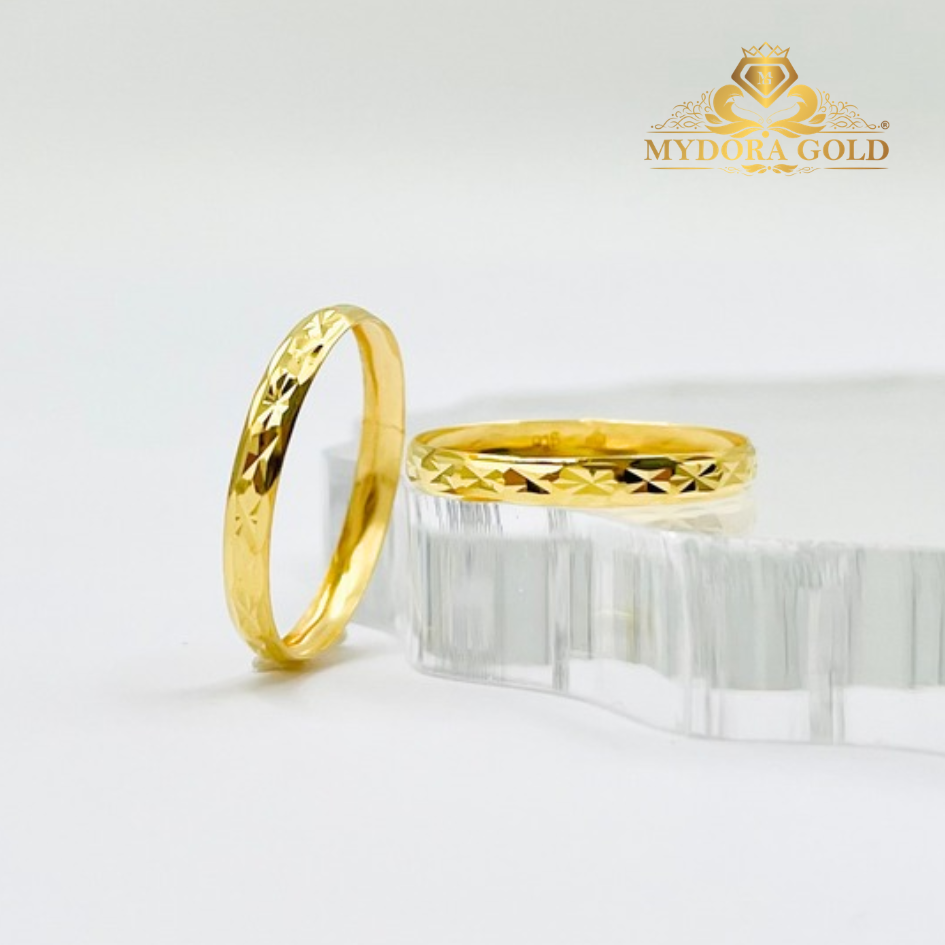 MYDORA Cincin Belah Rotan Stamping l EMAS 916/22K