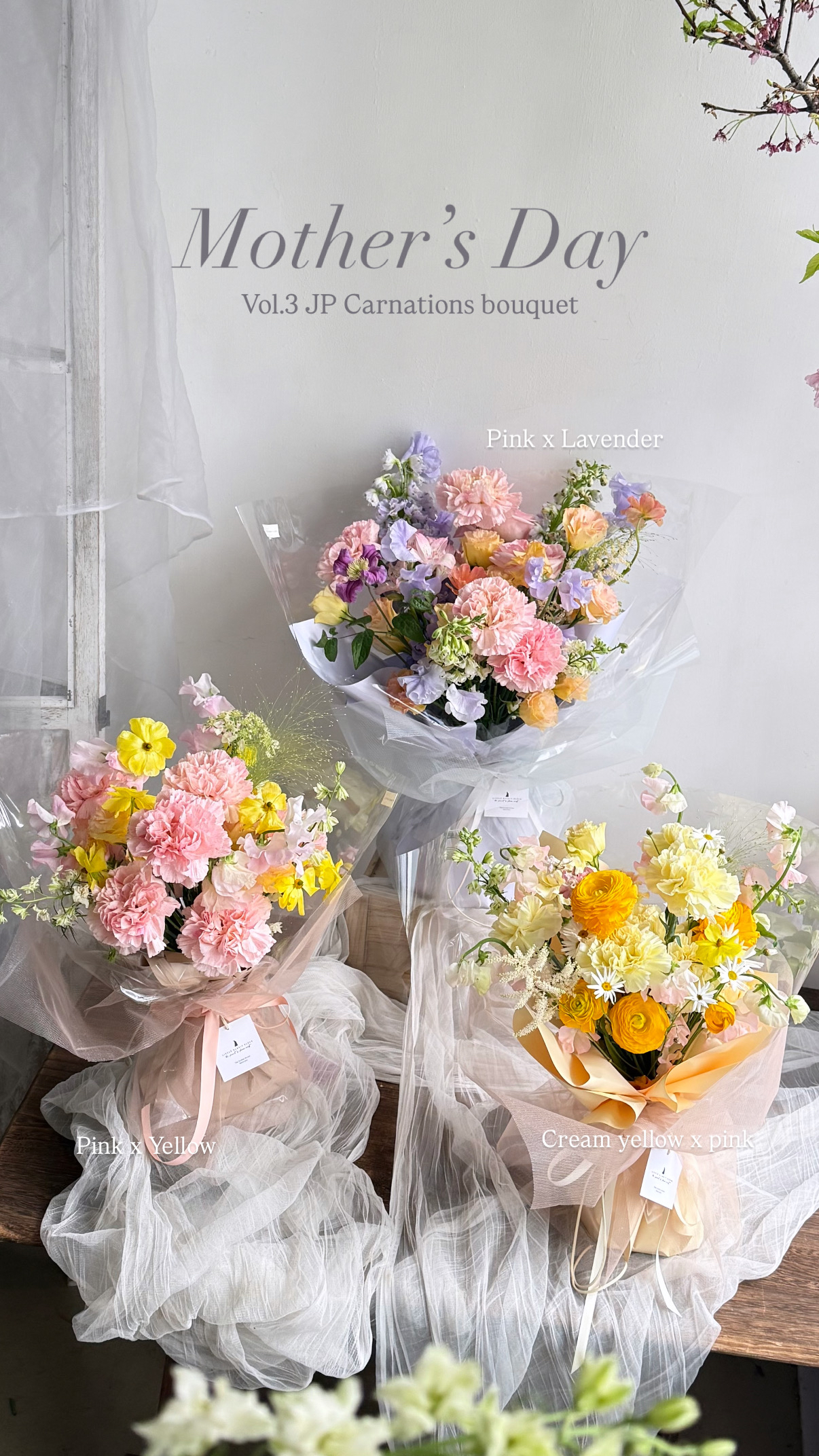 2026 母親節 🌸 Vol.3 JP Carnation’s Bouquet 日本康乃馨花束(早鳥優惠）