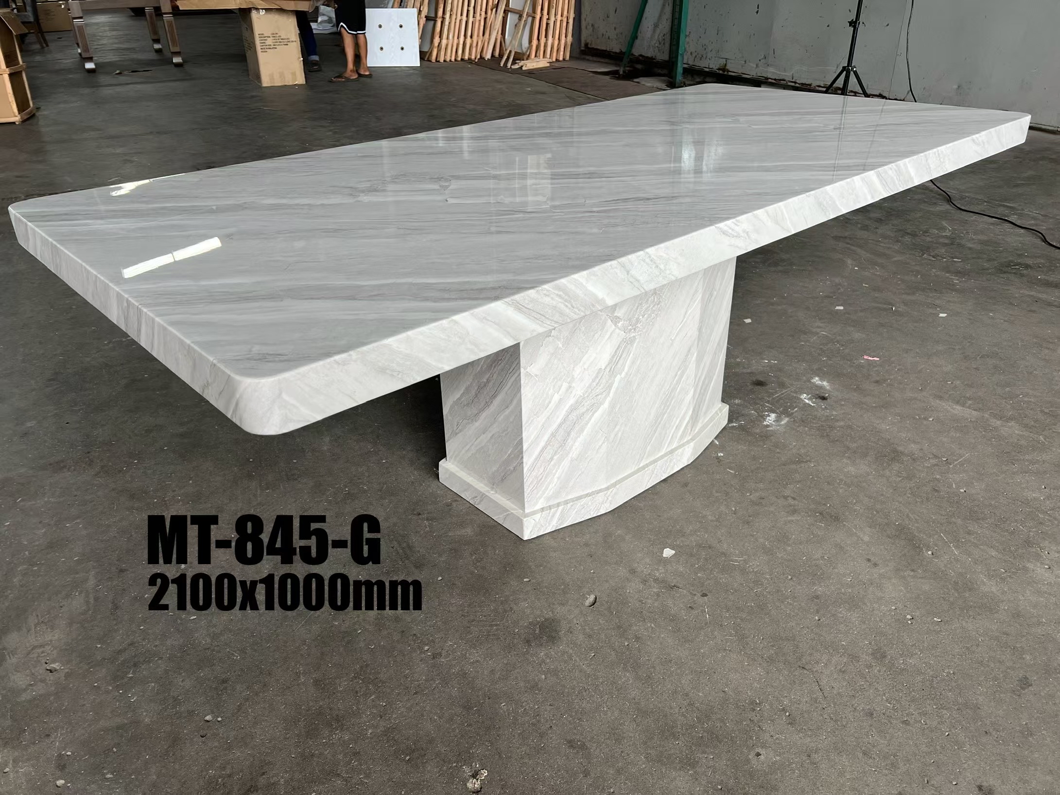 Majesta Grey Dining Set | 皇雅灰岩板餐桌椅组合