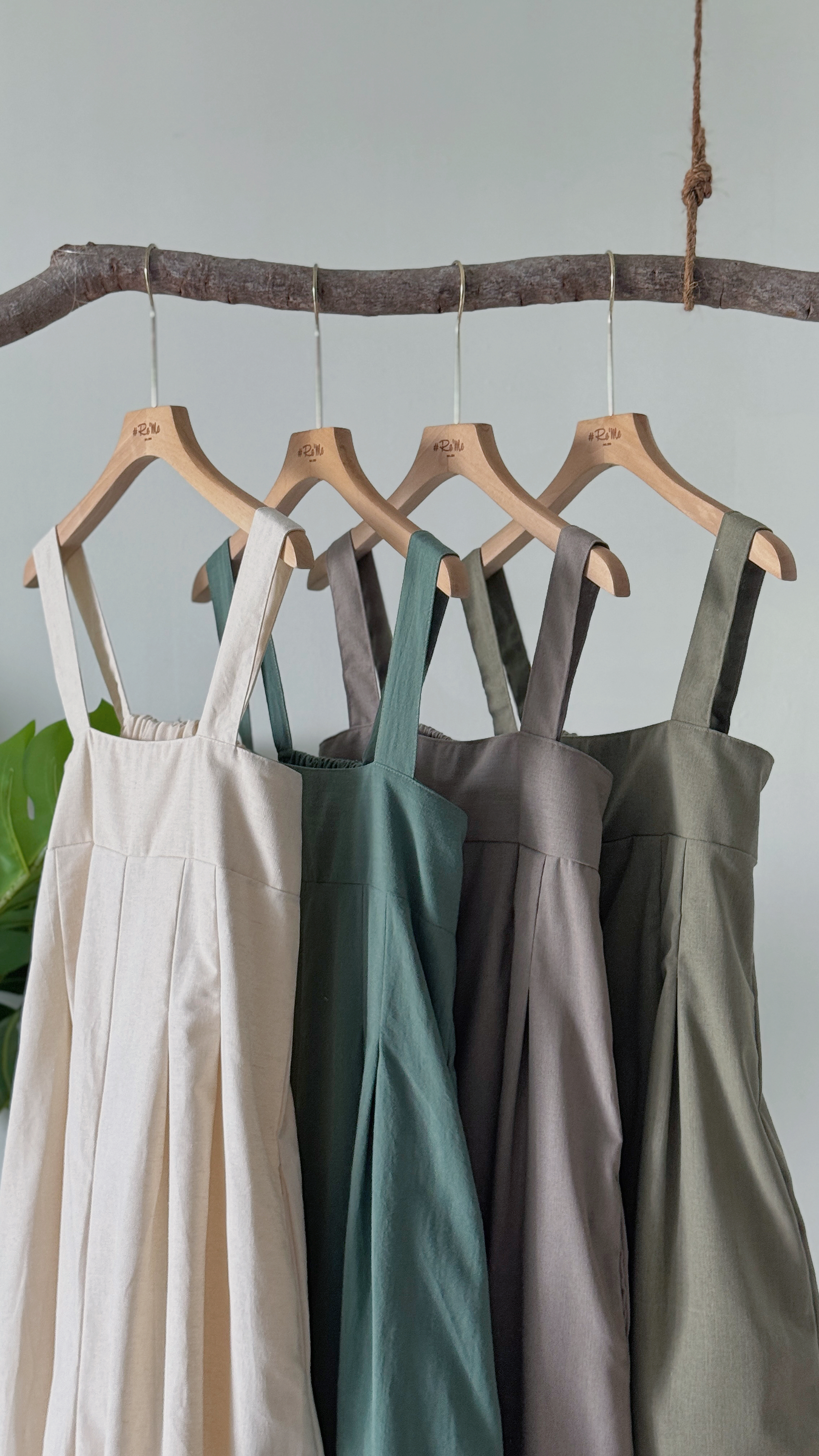 日系阔腿松弛感连身裤