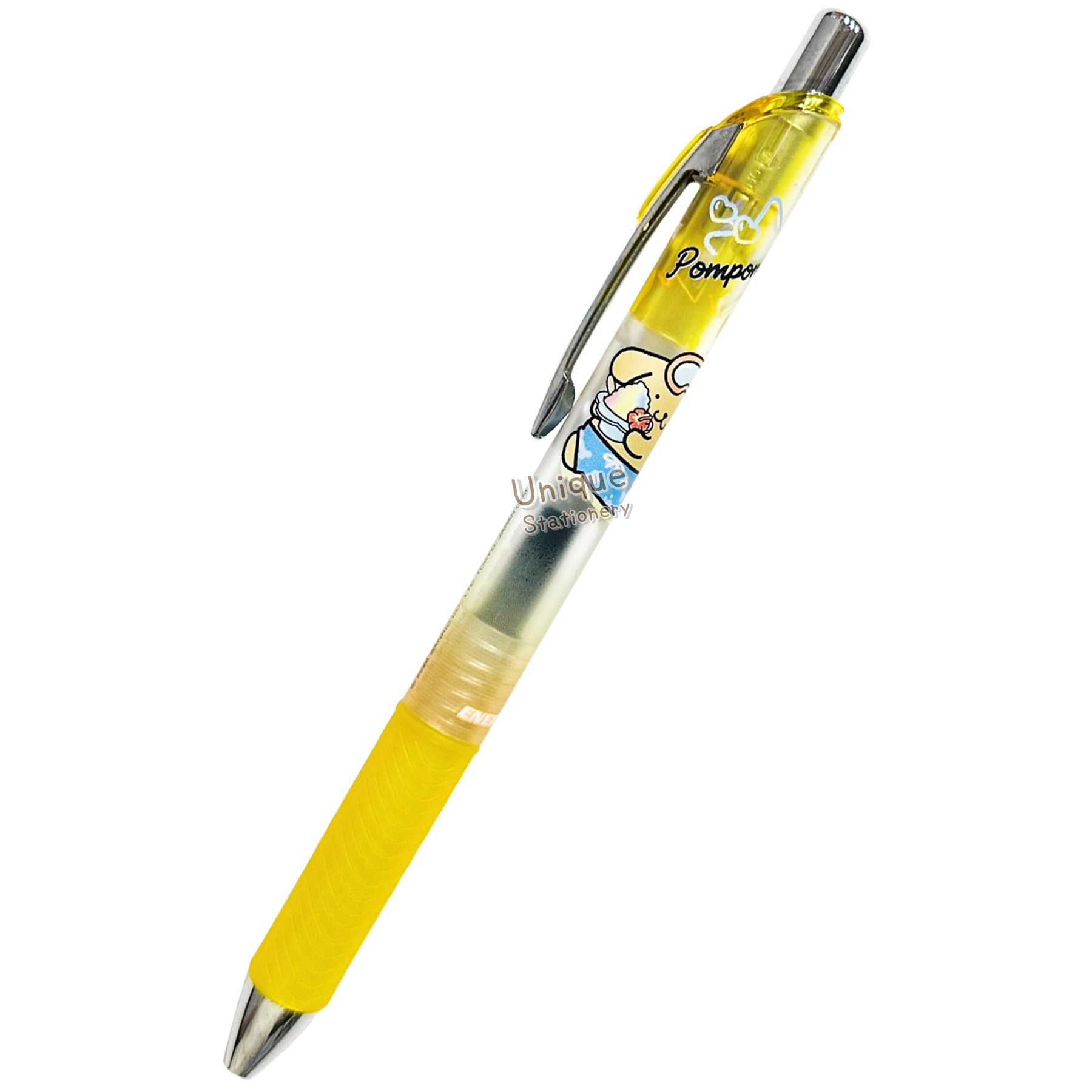 現貨｜Sanrio Pompompurin 布甸狗 曬黑系列 日本製 Pentel EnerGel 0.5mm 黑色 啫喱筆 (CR139574)