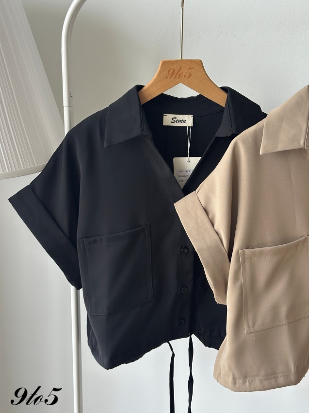 T4235 Short Sleeves Oversized Shirt