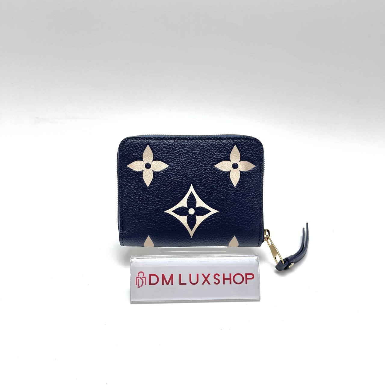 LV Bicolour Navy Blue Zippy Coin Purse