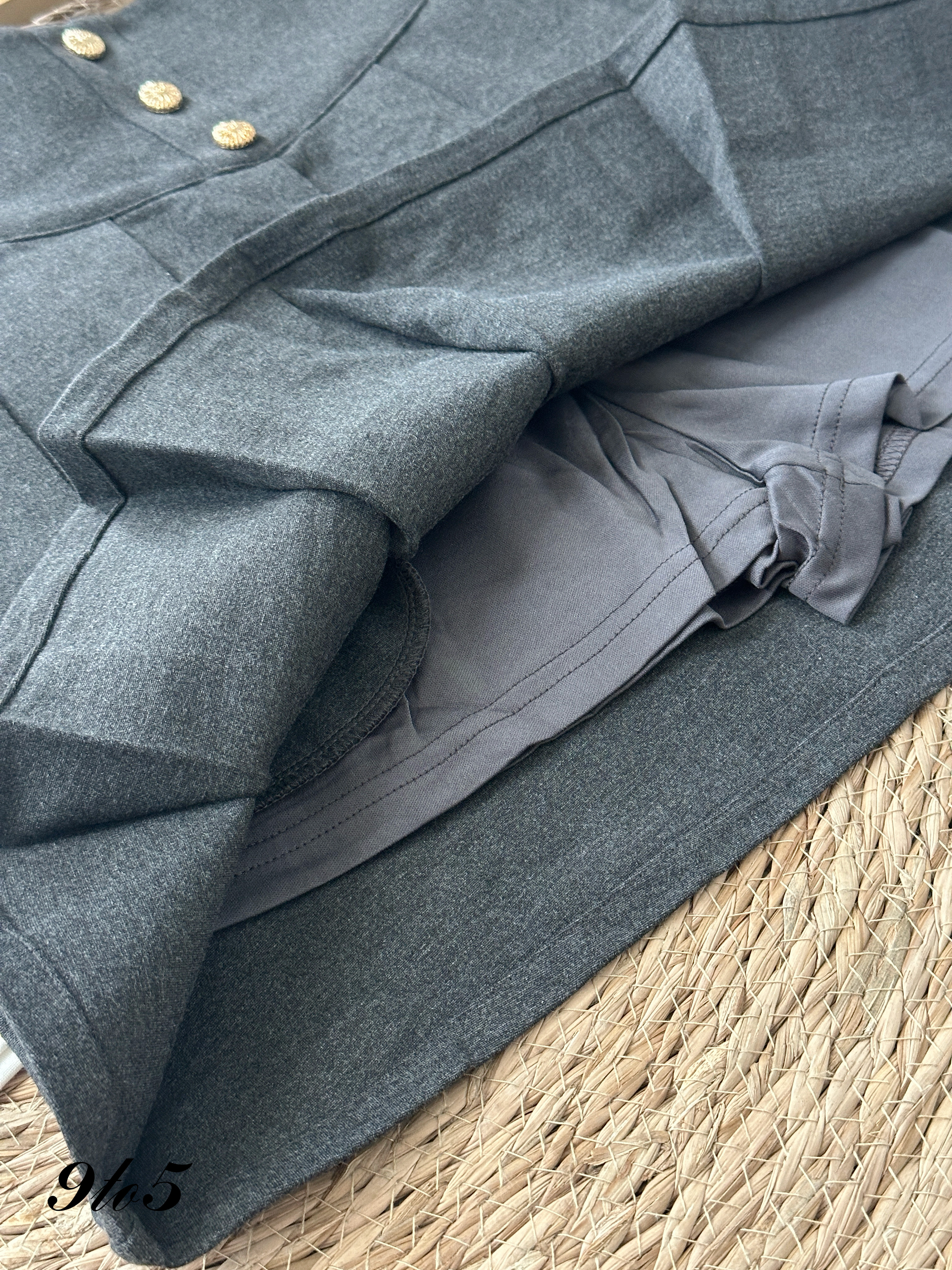 S1872 Short Pleated Skirt - 3 Colors 