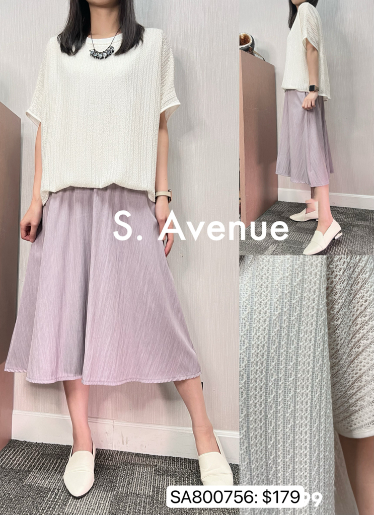 SA800856: 短袖網紗下拼布op